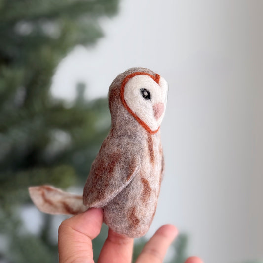 Owl Finger Puppet - Chickadees Wooden Toys