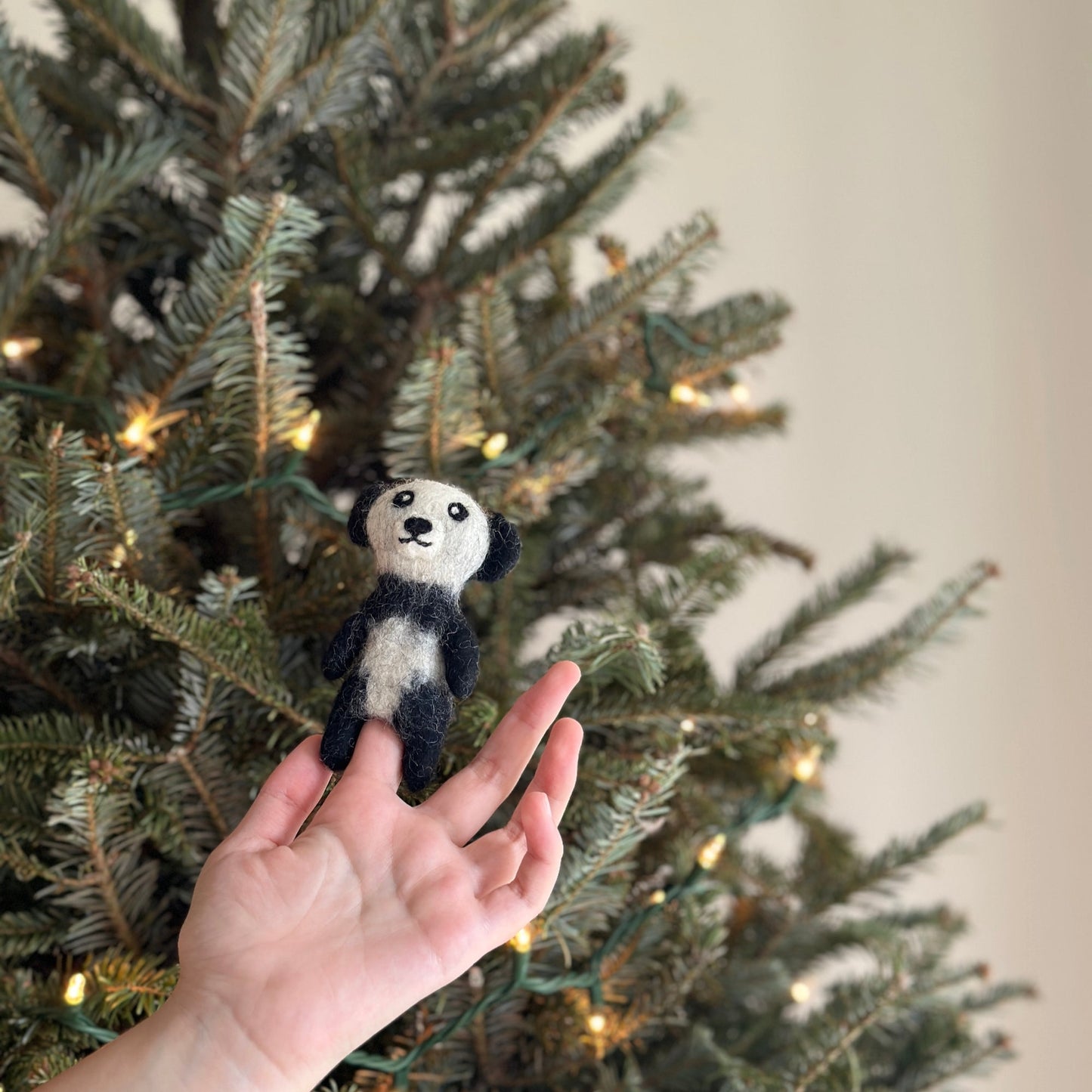 Panda Finger Puppet - Chickadees Wooden Toys