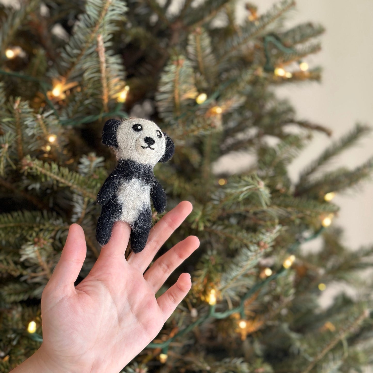 Panda Finger Puppet - Chickadees Wooden Toys