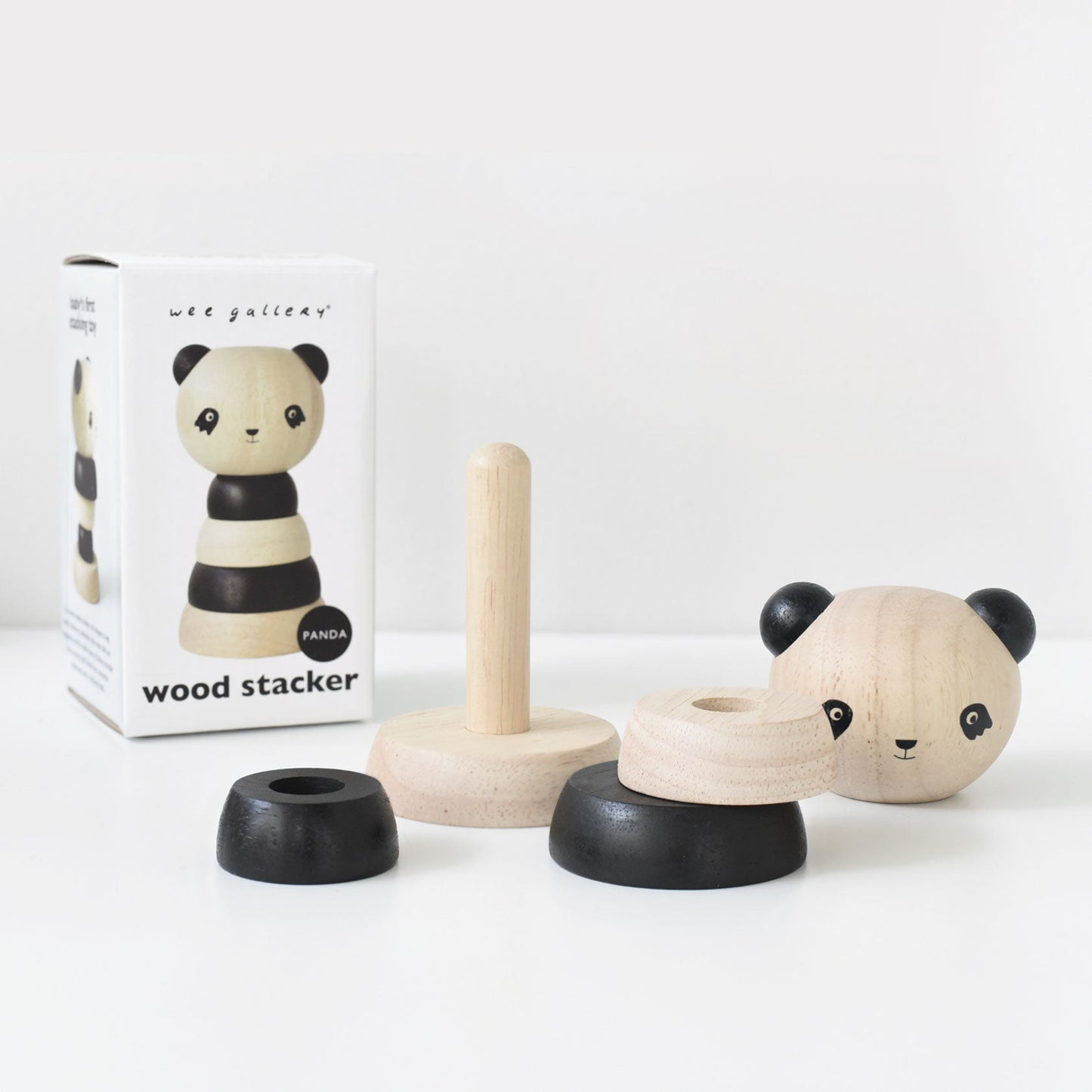 Wood Stacker - Panda - Chickadees Wooden Toys