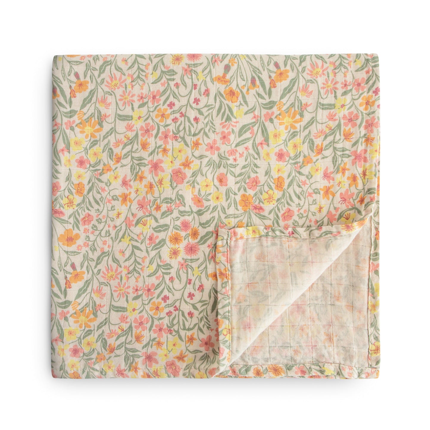 Organic Cotton Muslin Swaddle Blanket - Chickadees Wooden Toys