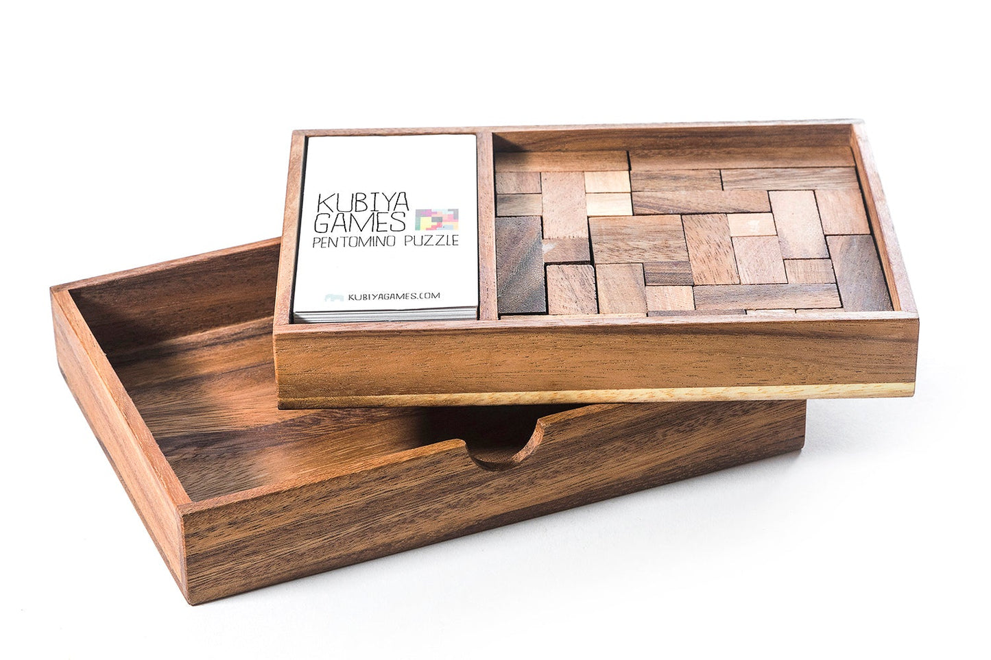 Pentomino Puzzle Set - with 65 challenge cards - Chickadees Wooden Toys