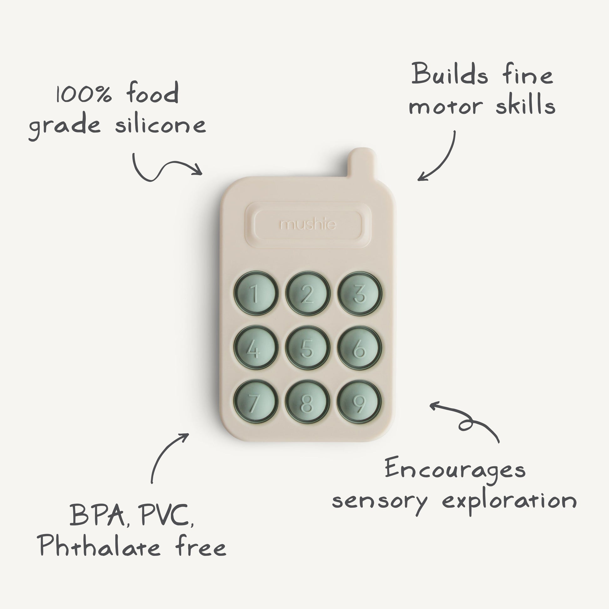 Phone Press Toy - Chickadees Wooden Toys