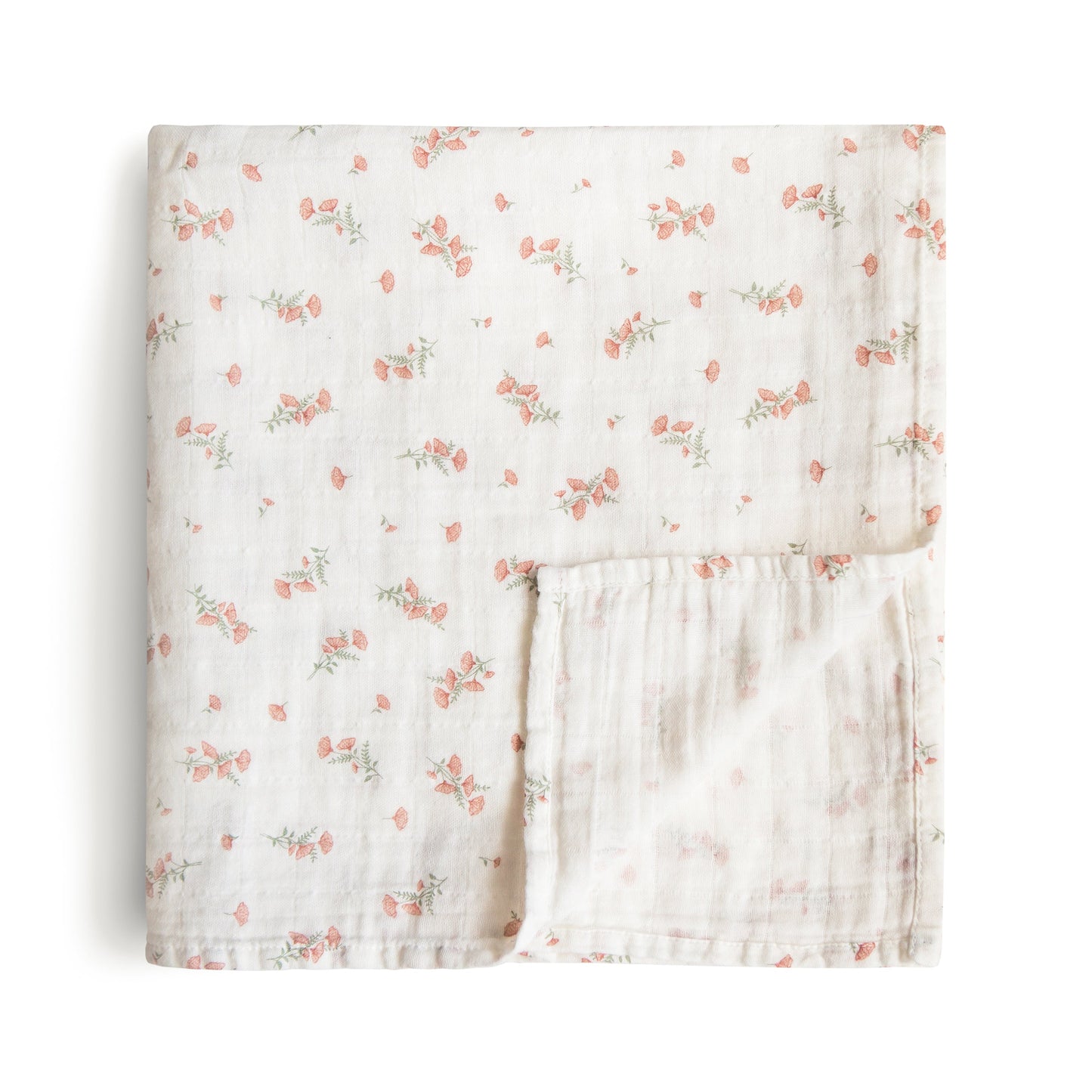 Organic Cotton Muslin Swaddle Blanket - Chickadees Wooden Toys