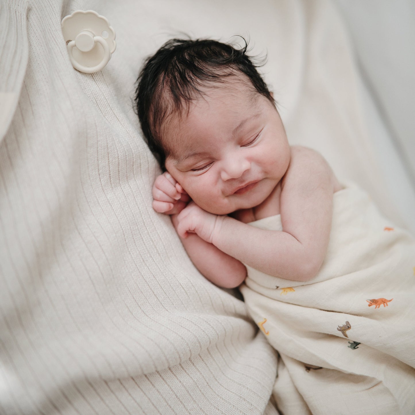 Organic Cotton Muslin Swaddle Blanket - Chickadees Wooden Toys