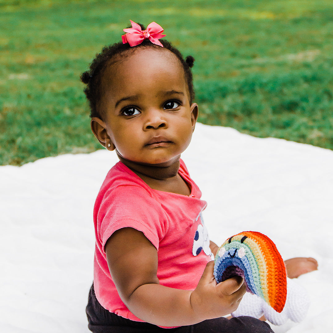 Friendly Rainbow Rattle