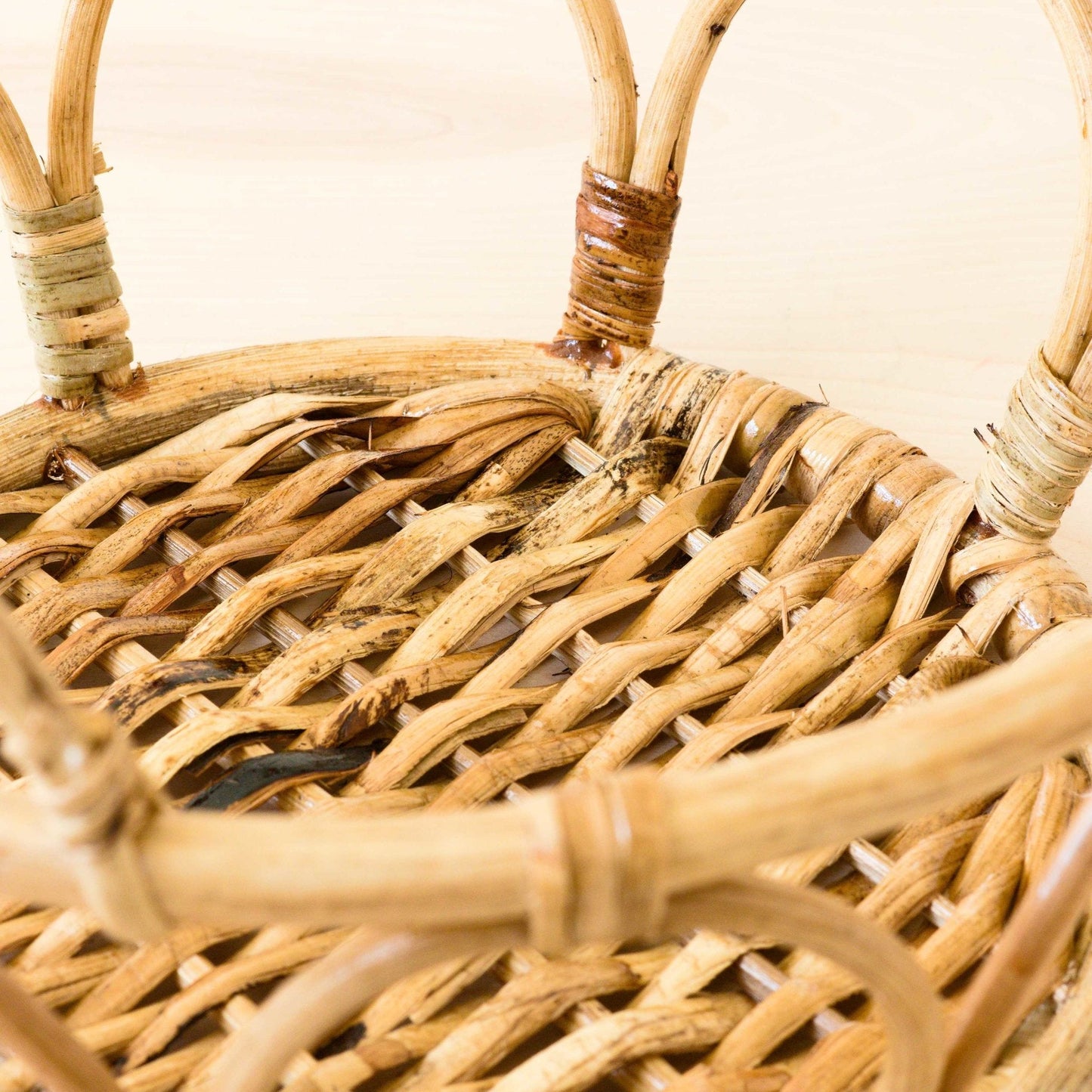 Rattan Fruit Basket - Wicker Table Basket set of 3 | LIKHÂ - Chickadees Wooden Toys