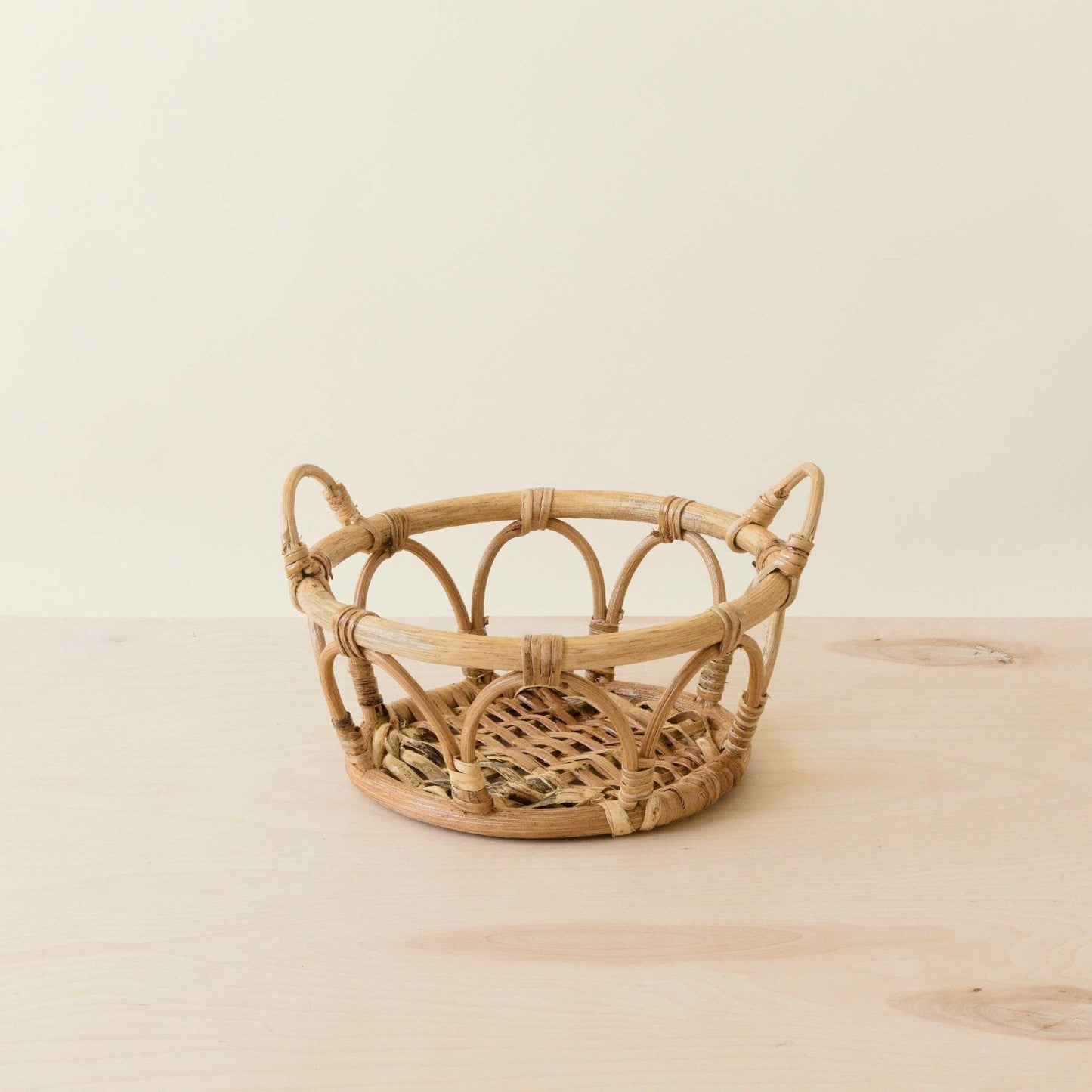 Rattan Fruit Basket - Wicker Table Basket set of 3 | LIKHÂ - Chickadees Wooden Toys