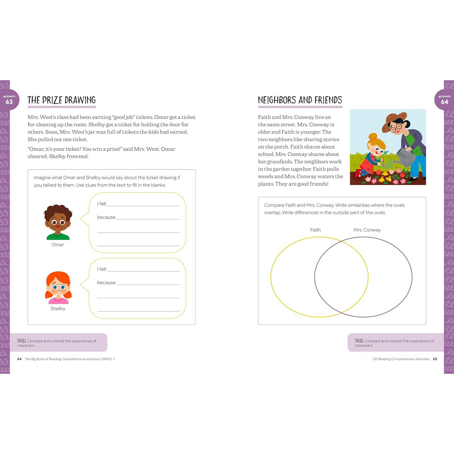 The Big Book of Reading Comprehension Activities, Grade 1 (Spiral Bound)