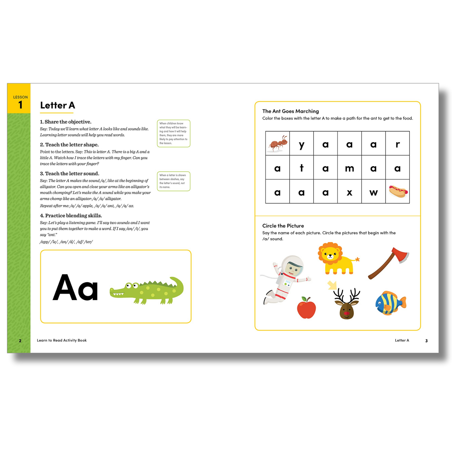 Learn to Read Activity Book: 101 Fun Phonics Lessons to Teach Your Child to Read (Phonics Makes Readers) - Chickadees Wooden Toys