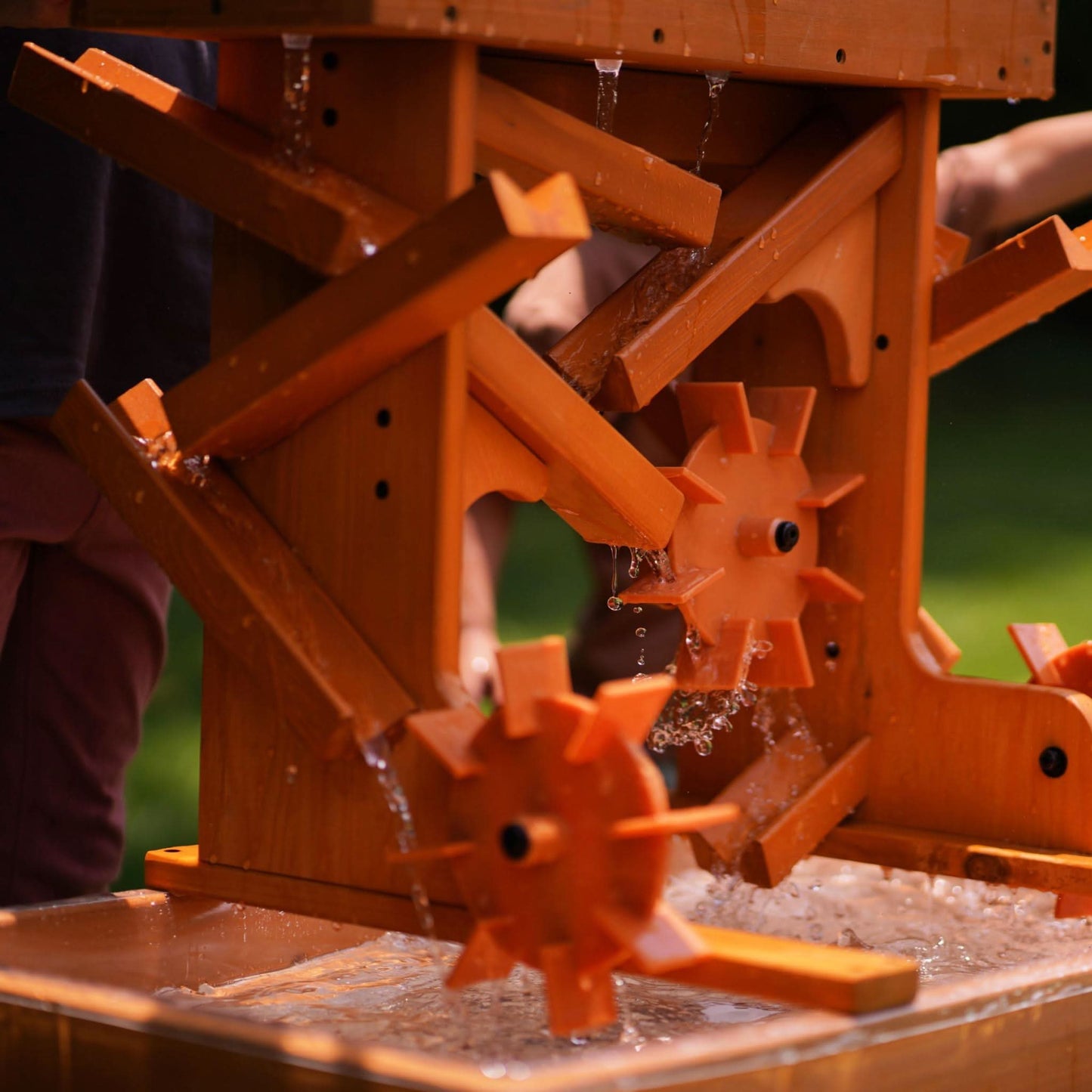 Outdoor Wooden Water Table for Toddlers | Kids’ Sensory Play Station - Chickadees Wooden Toys