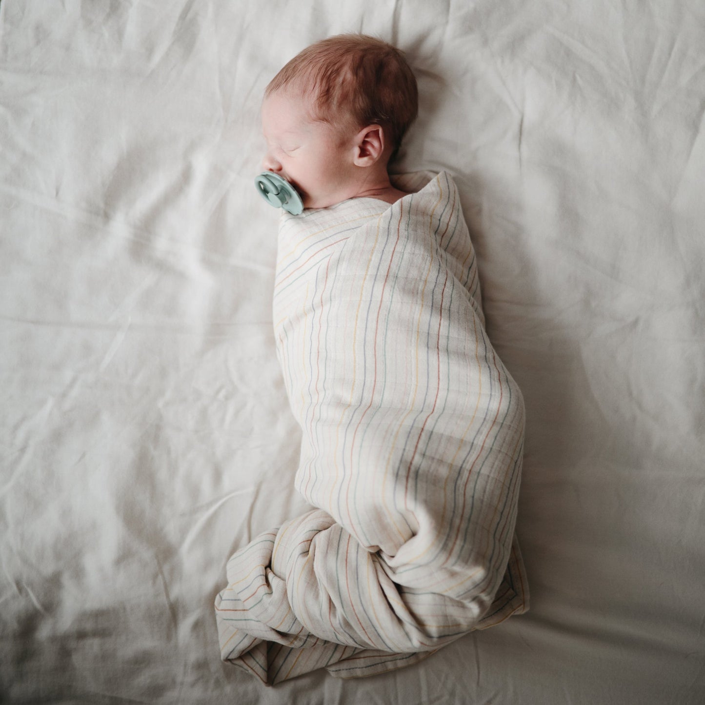 Organic Cotton Muslin Swaddle Blanket - Chickadees Wooden Toys