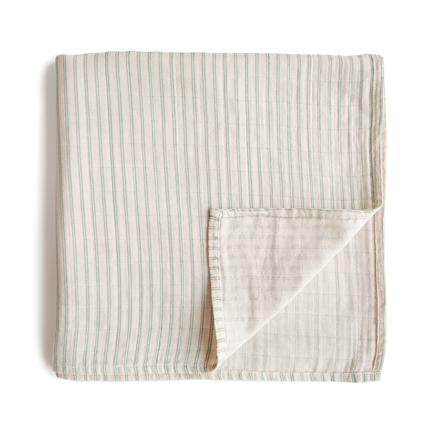 Organic Cotton Muslin Swaddle Blanket - Chickadees Wooden Toys