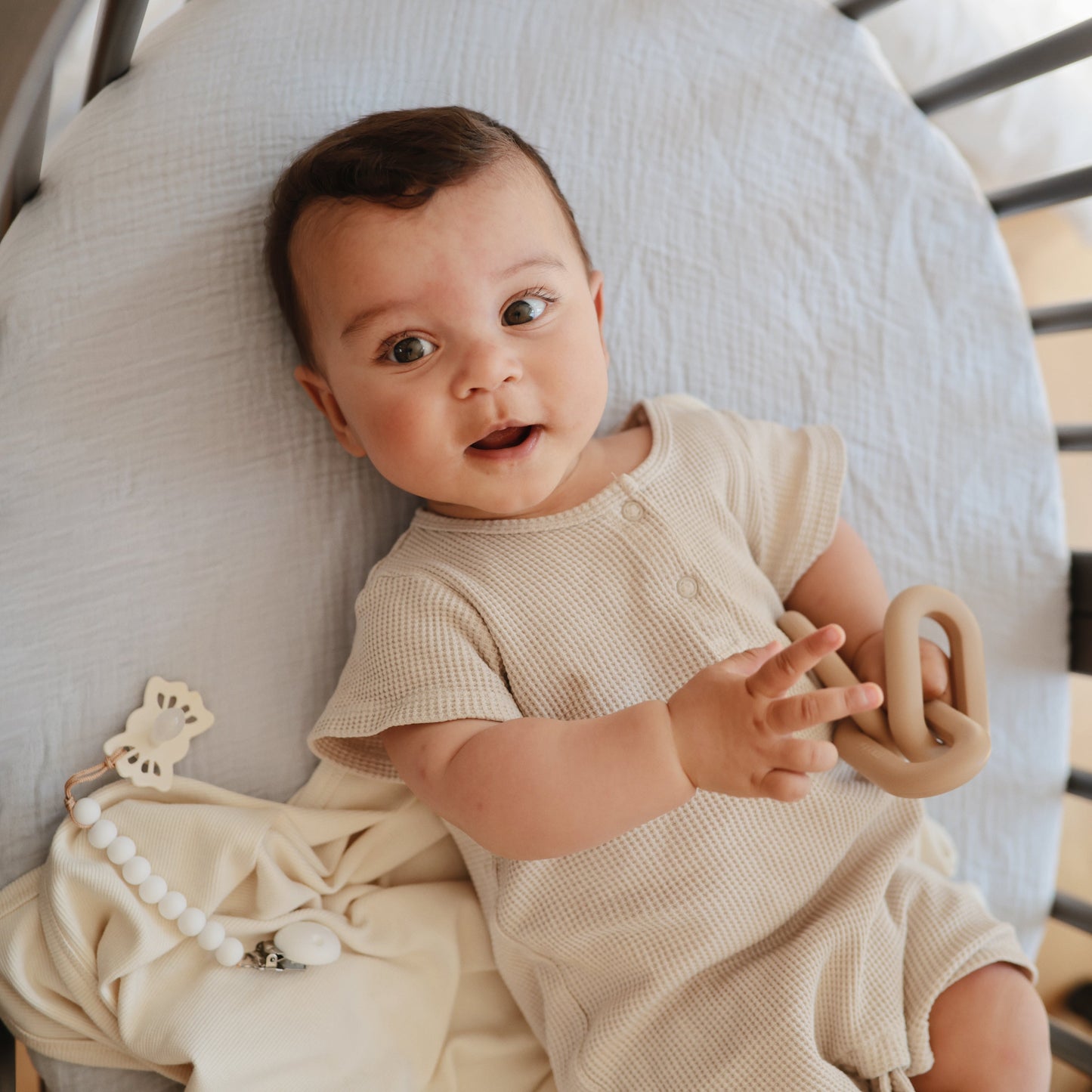Ribbed Baby Blanket - Chickadees Wooden Toys