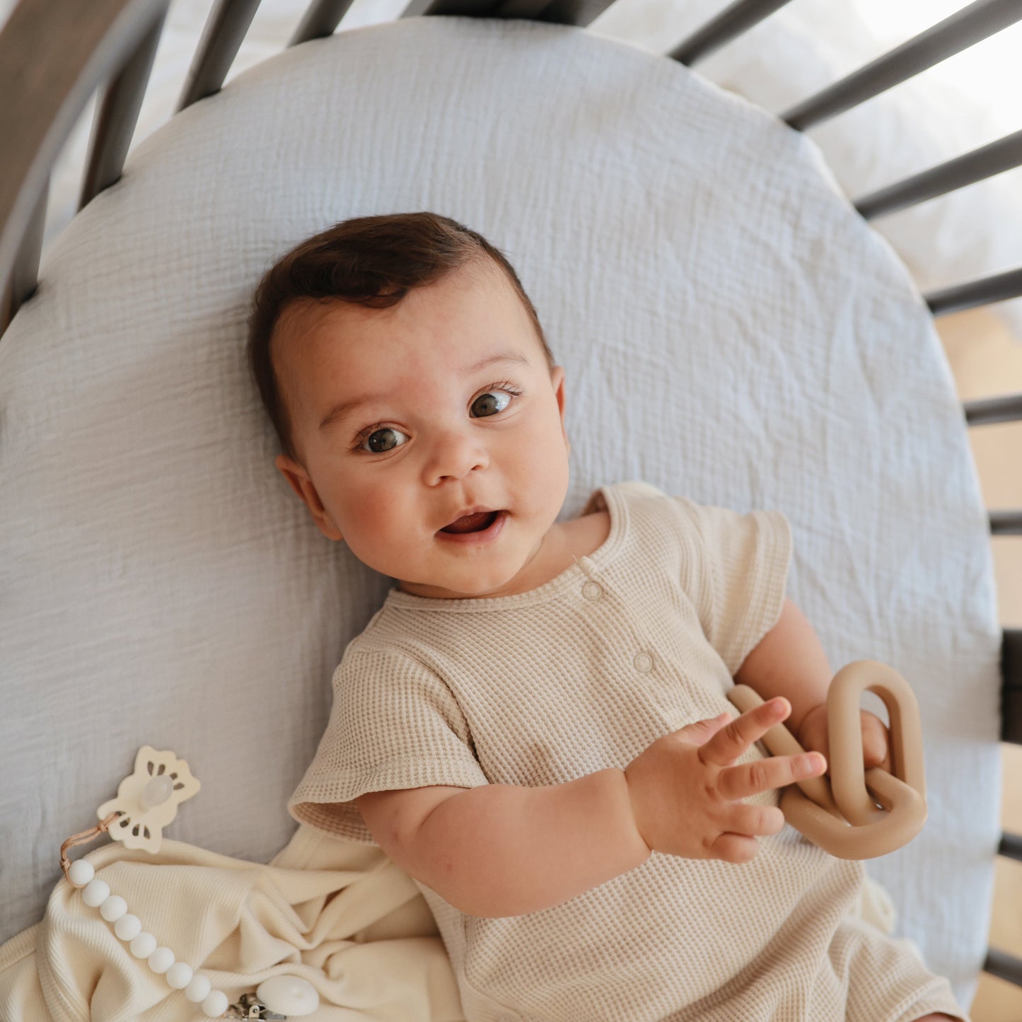 Extra Soft Bassinet Muslin Crib Sheet - Chickadees Wooden Toys
