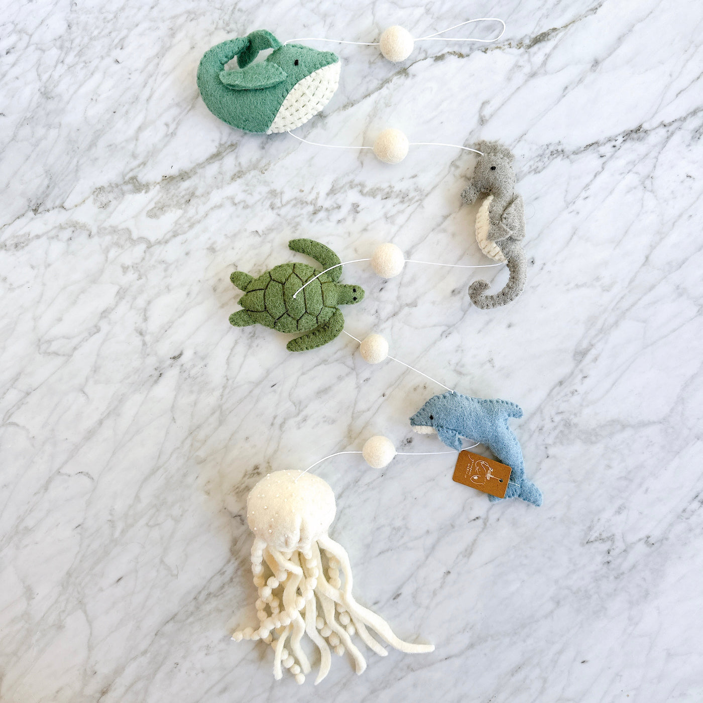 Sea Life Garland - Chickadees Wooden Toys