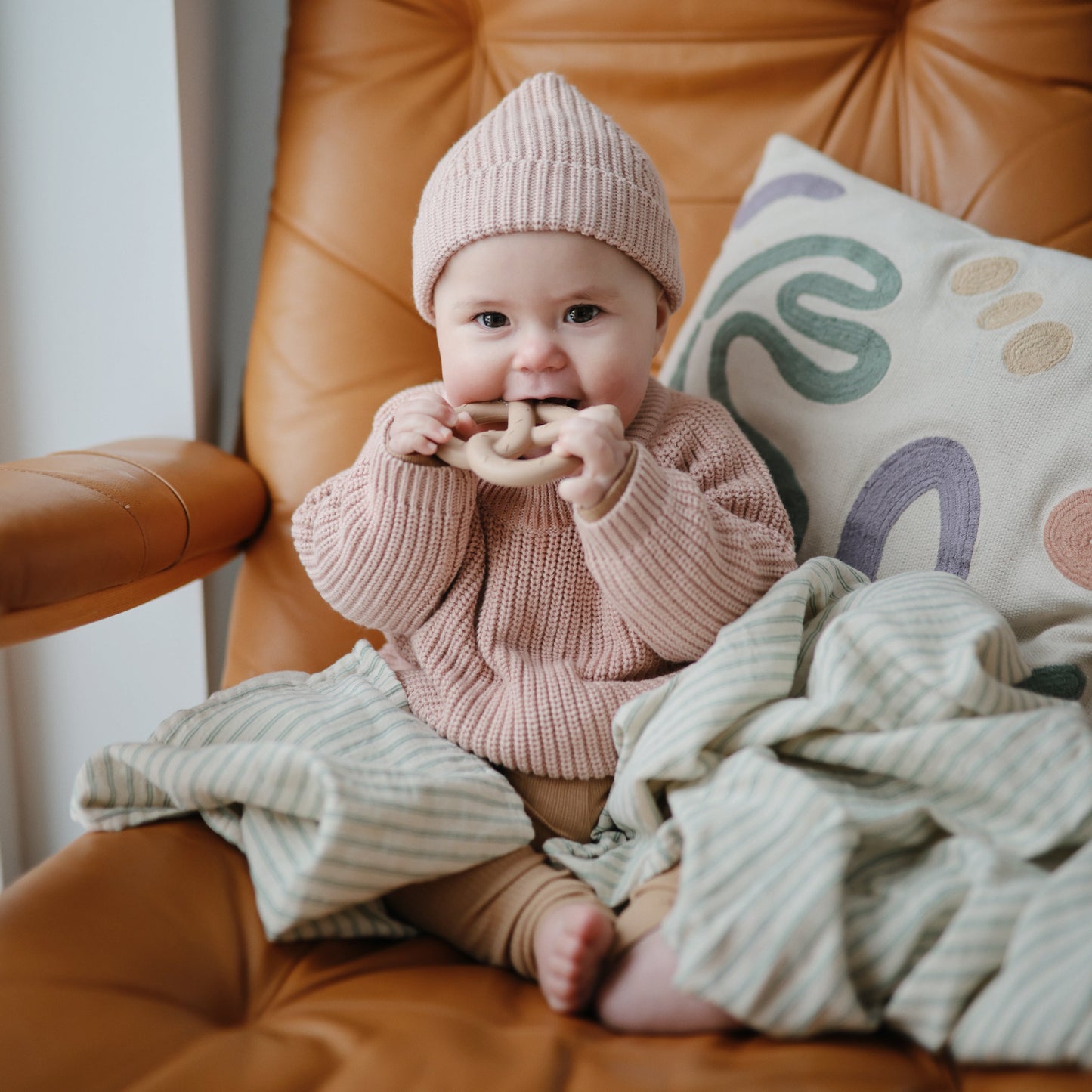 Chunky Knit Beanie - Chickadees Wooden Toys