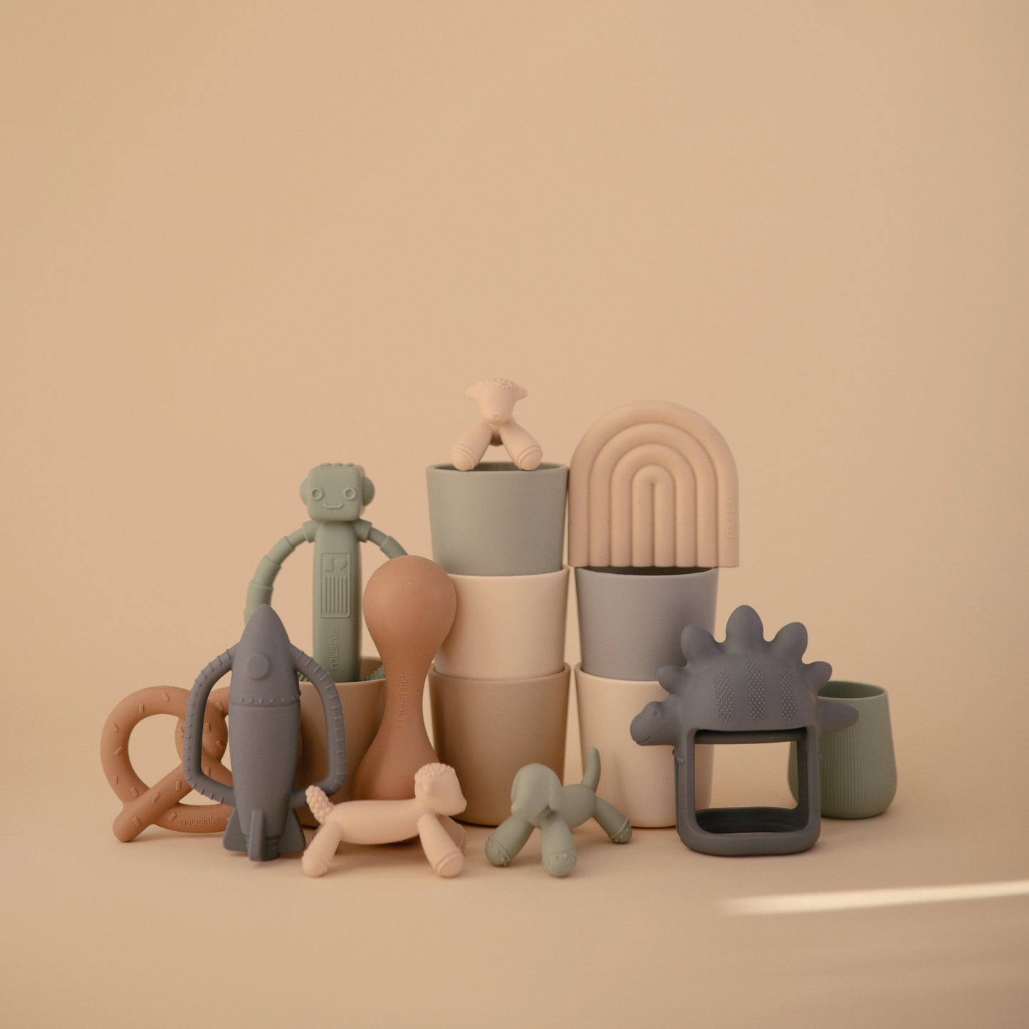 Lamb Figurine Teether - Chickadees Wooden Toys