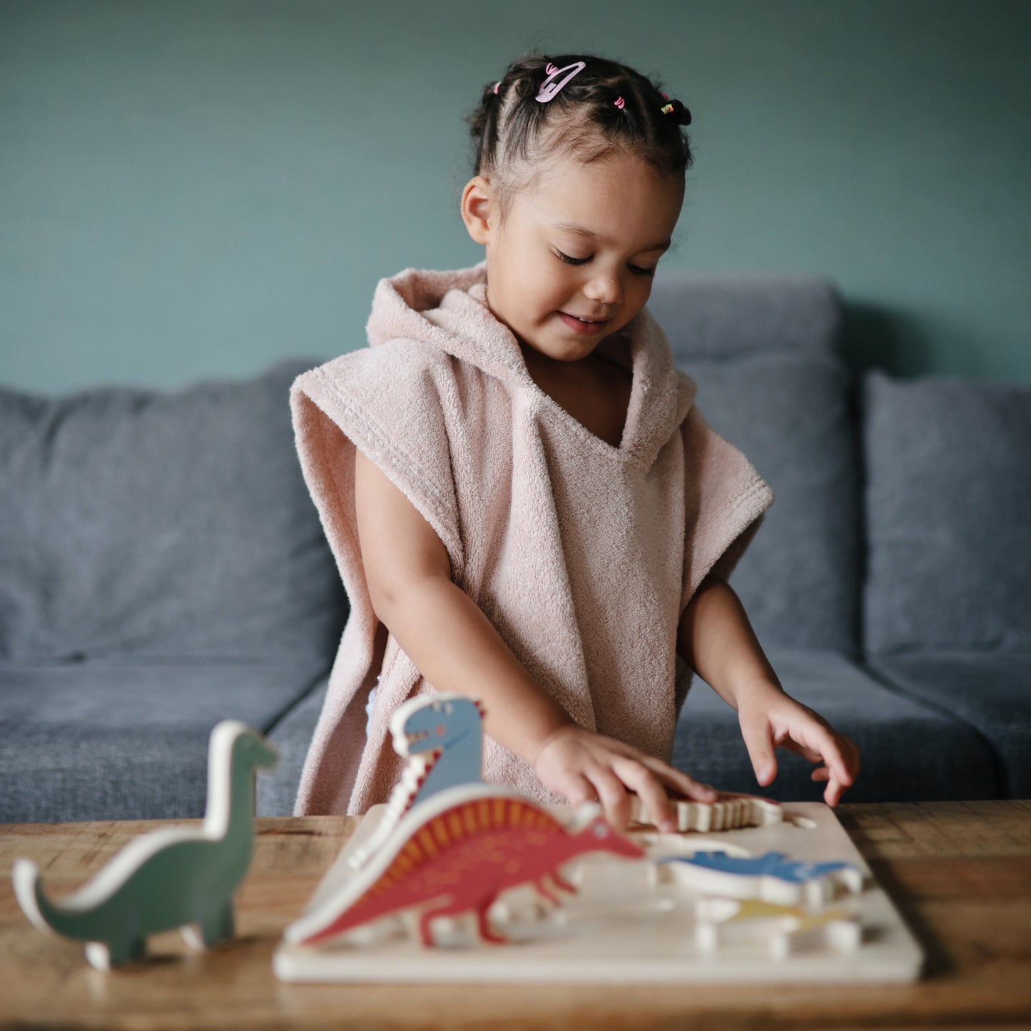 Bear Poncho Towel - Chickadees Wooden Toys