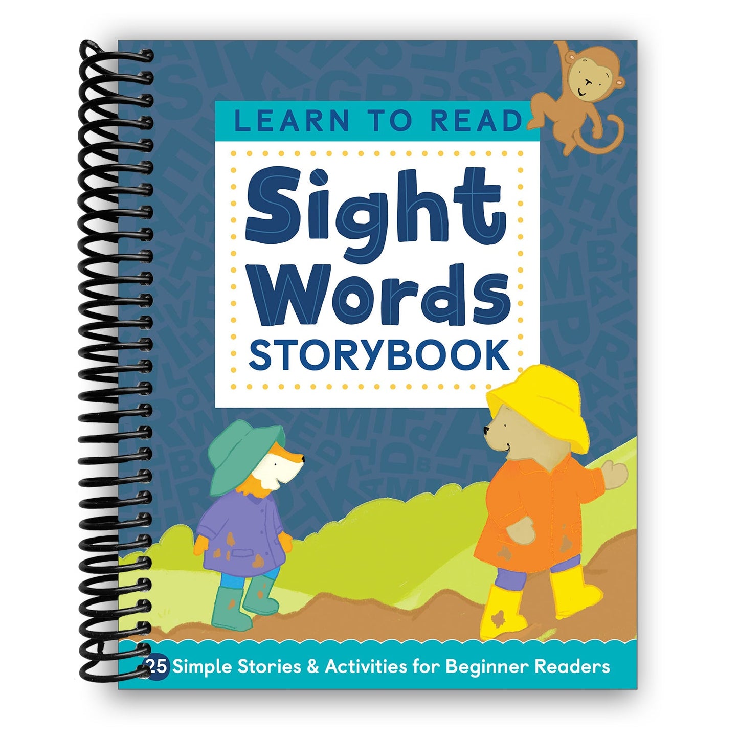 Learn to Read: Sight Words Storybook: 25 Simple Stories & Activities for Beginner Readers (Spiral Bound) - Chickadees Wooden Toys