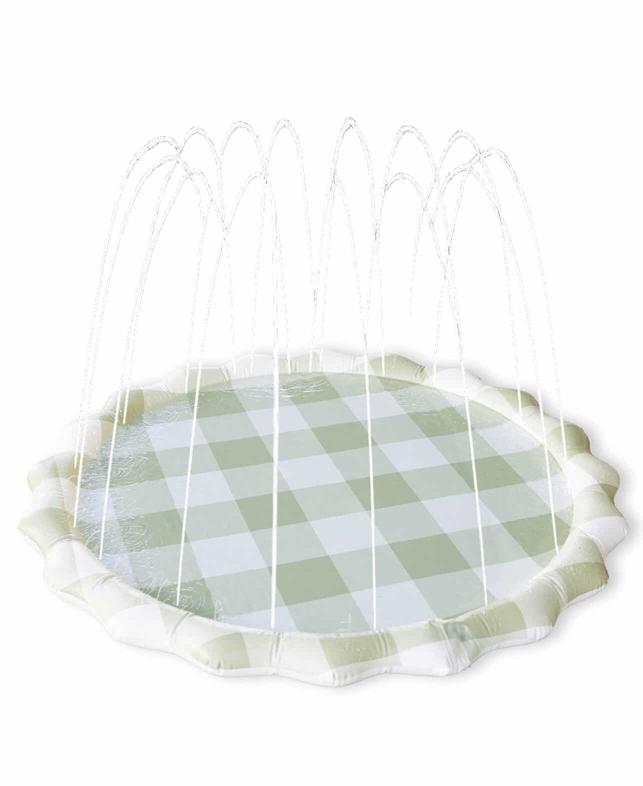 Green Gingham Splash Pad - Chickadees Wooden Toys