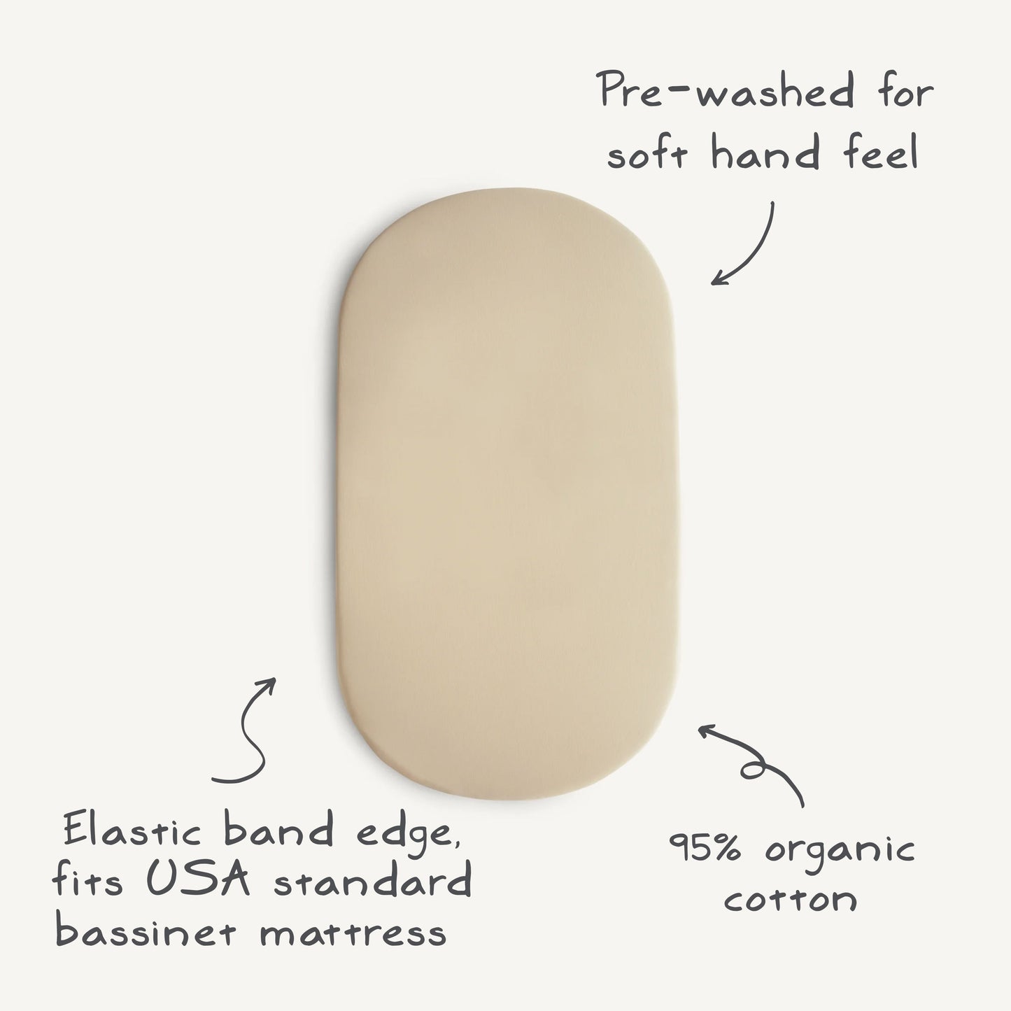 Stretchy Bassinet Sheet - Chickadees Wooden Toys