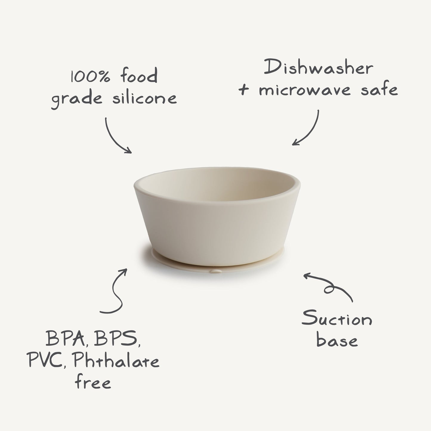 Silicone Suction Bowl - Chickadees Wooden Toys