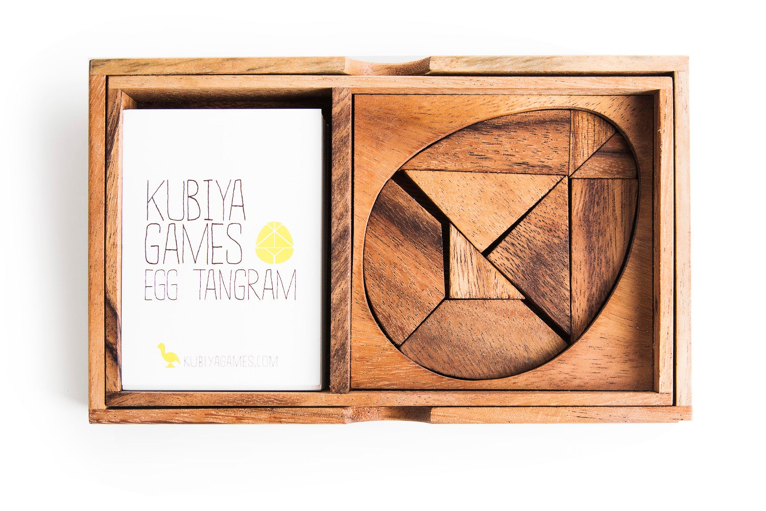 Egg Tangram - two sets with 55 challenge cards - Chickadees Wooden Toys