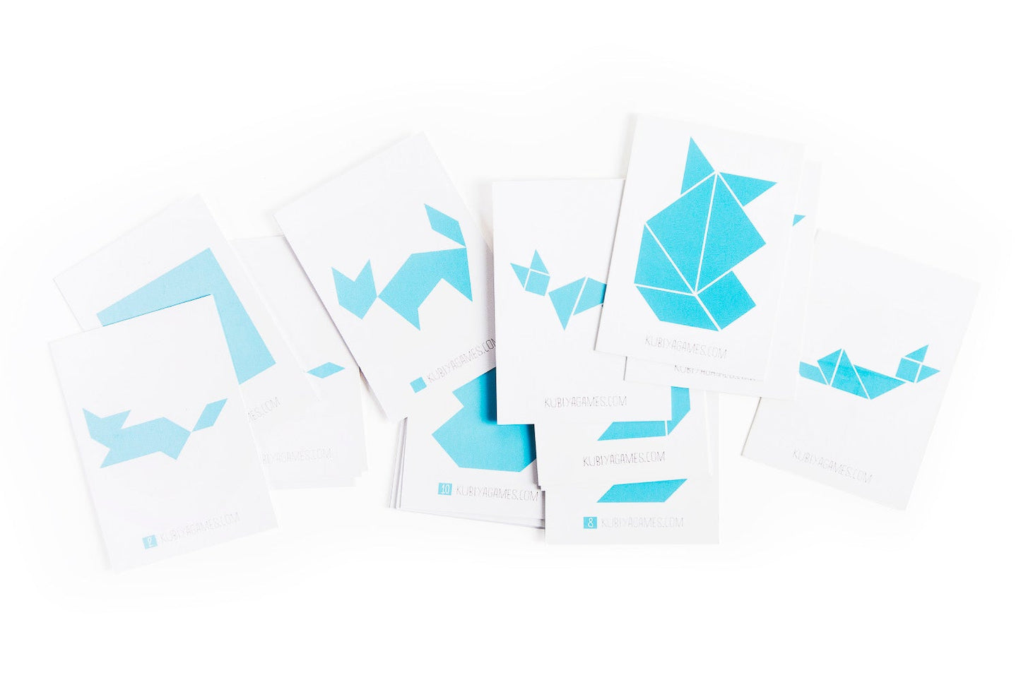 Cat Tangram - two sets with 65 challenge cards - Chickadees Wooden Toys