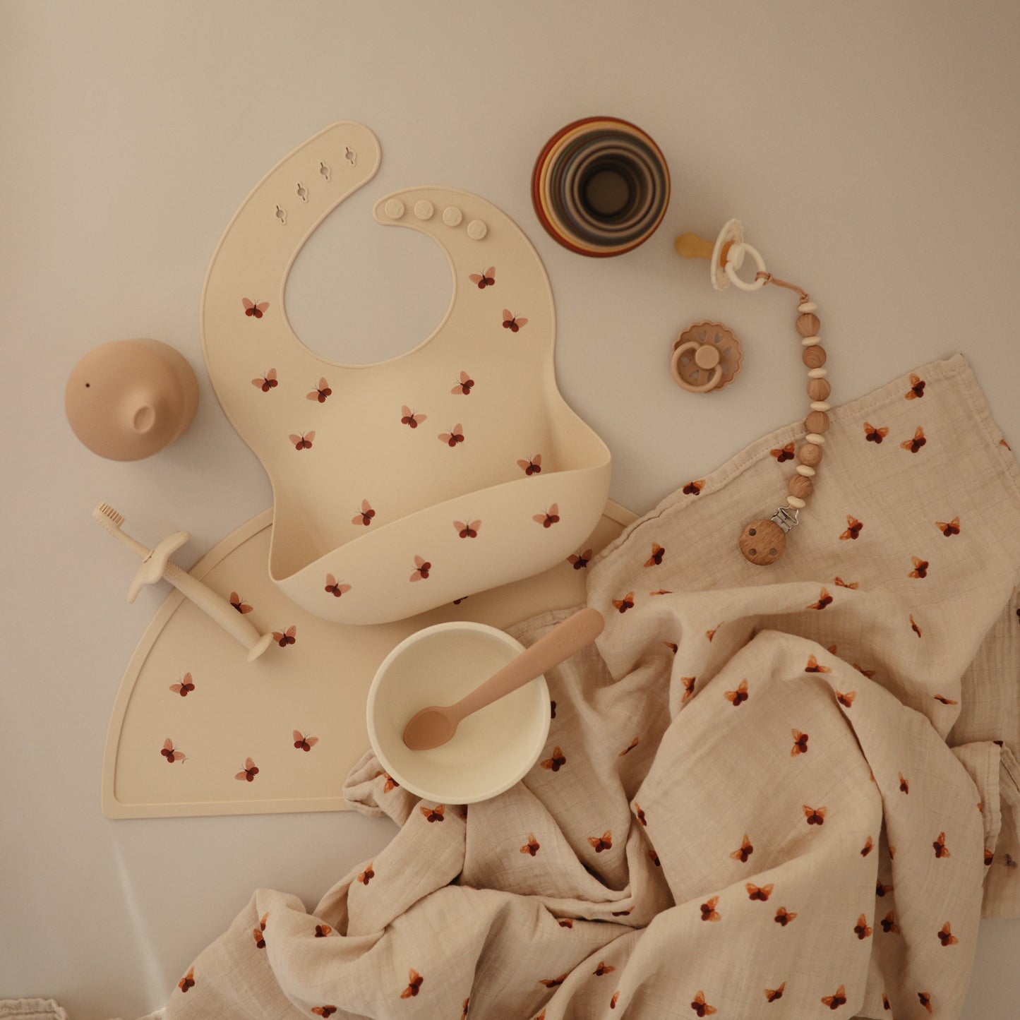 Organic Cotton Muslin Swaddle Blanket - Chickadees Wooden Toys