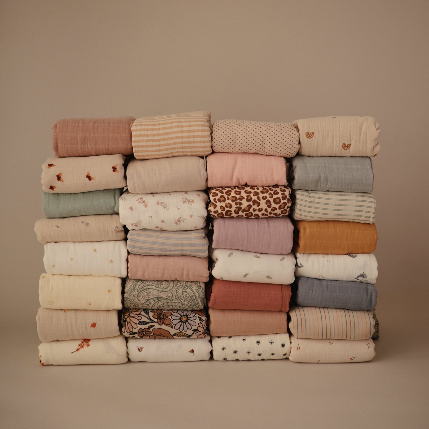 Organic Cotton Muslin Swaddle Blanket - Chickadees Wooden Toys