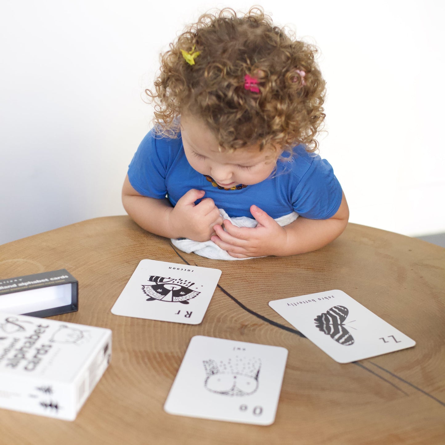 Woodland Alphabet Cards - Chickadees Wooden Toys