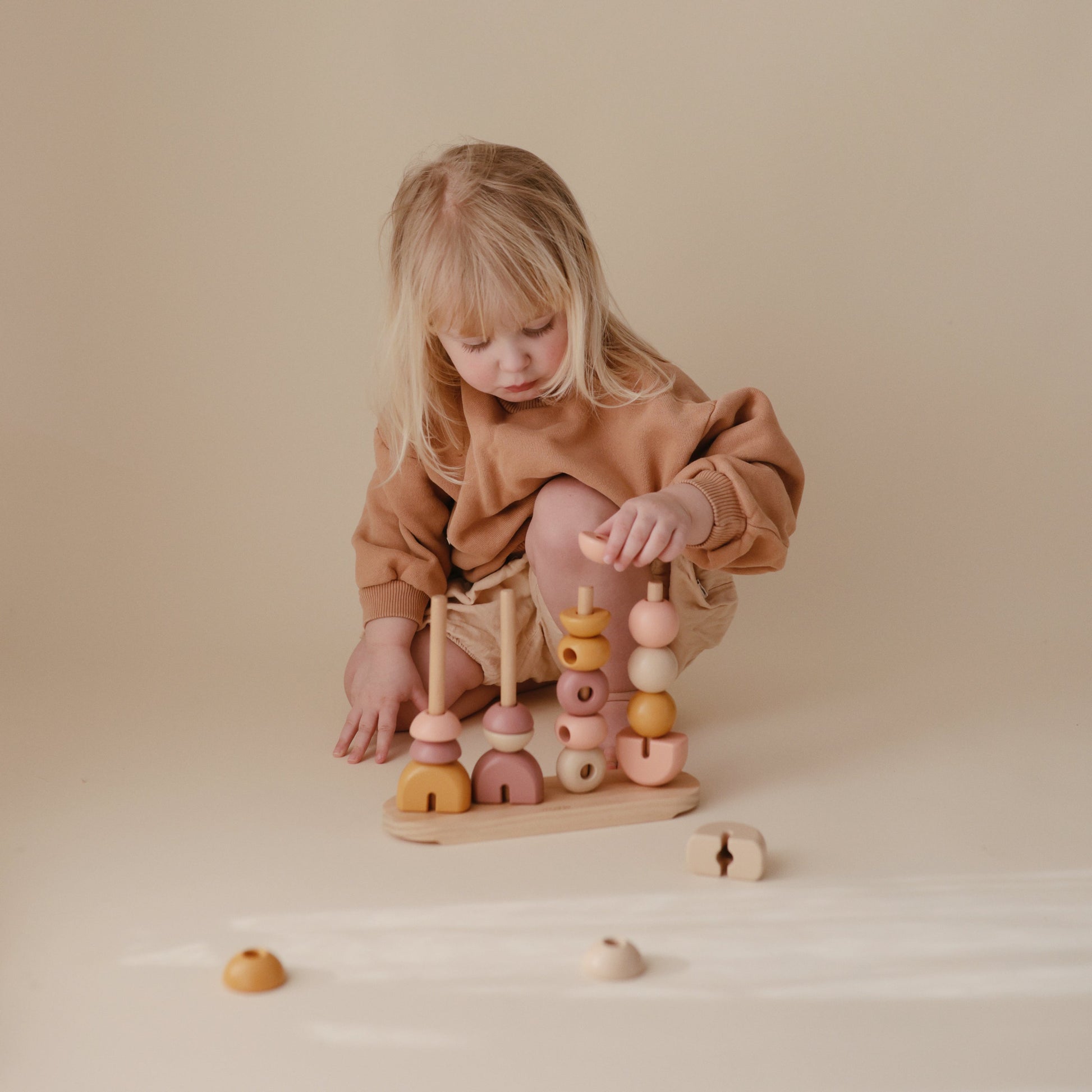 Wooden Multi Shape Stacker - Chickadees Wooden Toys