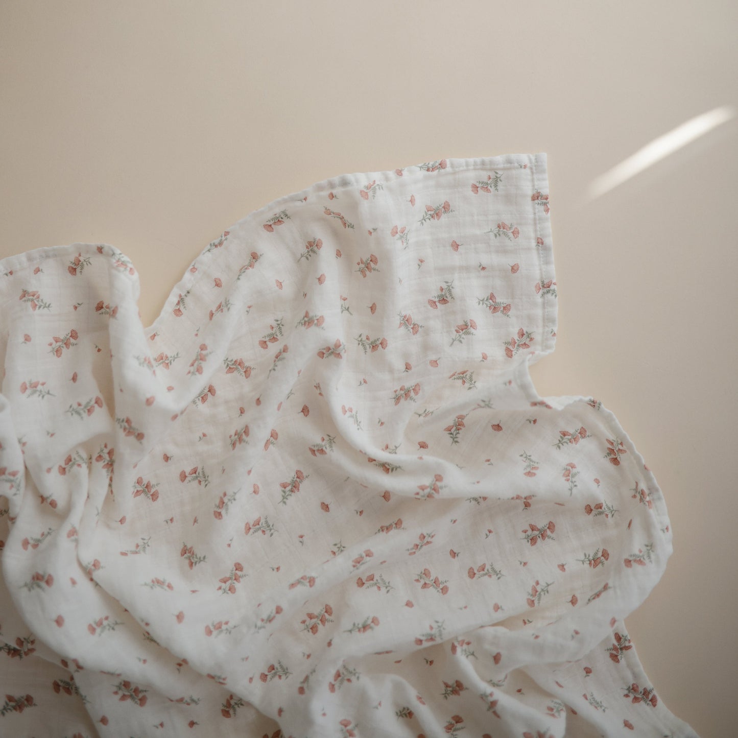Organic Cotton Muslin Swaddle Blanket - Chickadees Wooden Toys