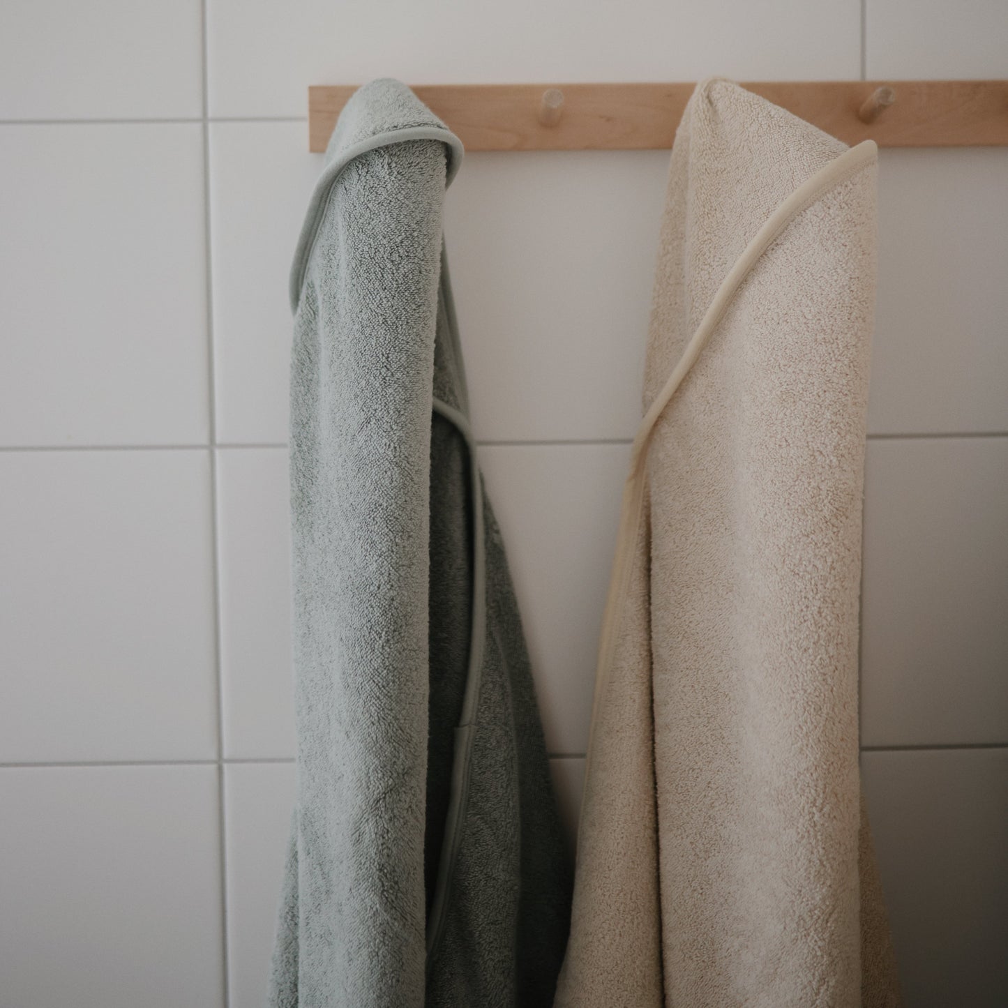 Organic Cotton Baby Hooded Towel - Chickadees Wooden Toys
