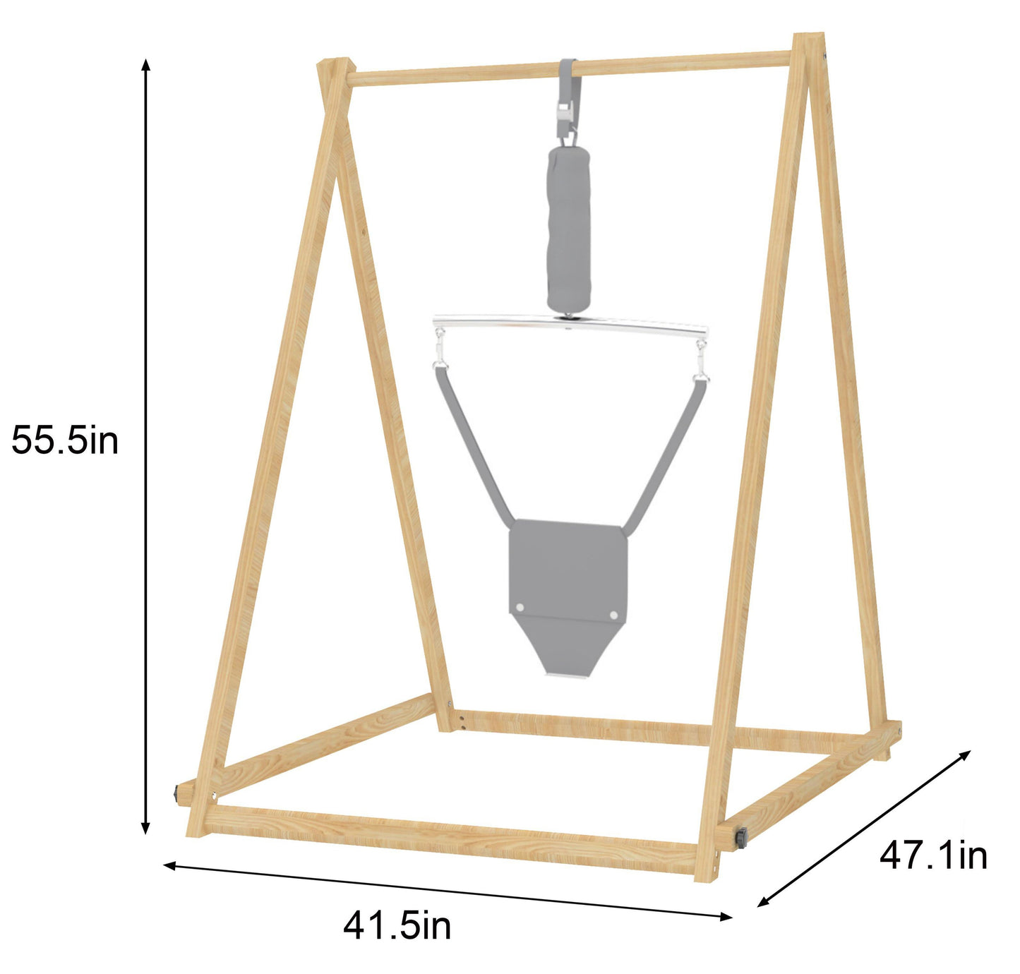 Tulip Foldable Baby Bouncer with Safety Harness | Lightweight & Portable Infant Seat - Chickadees Wooden Toys