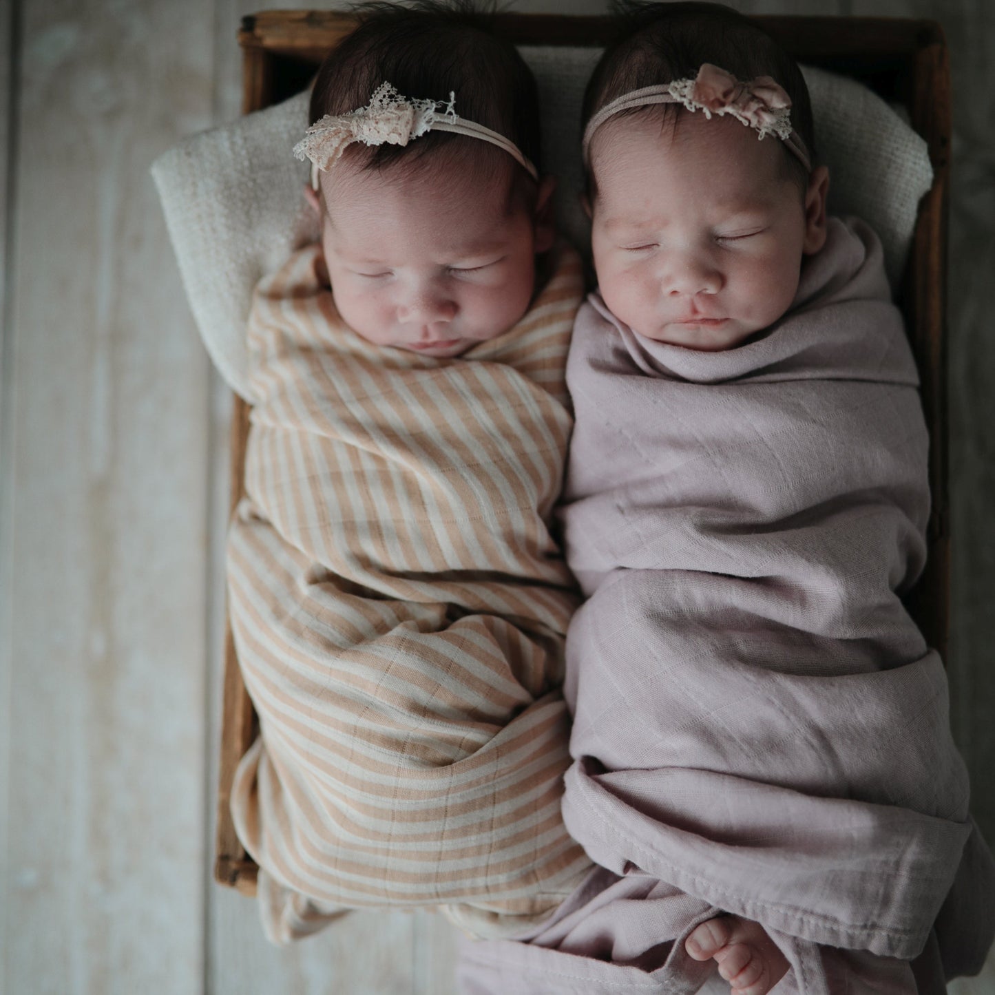 Organic Cotton Muslin Swaddle Blanket - Chickadees Wooden Toys