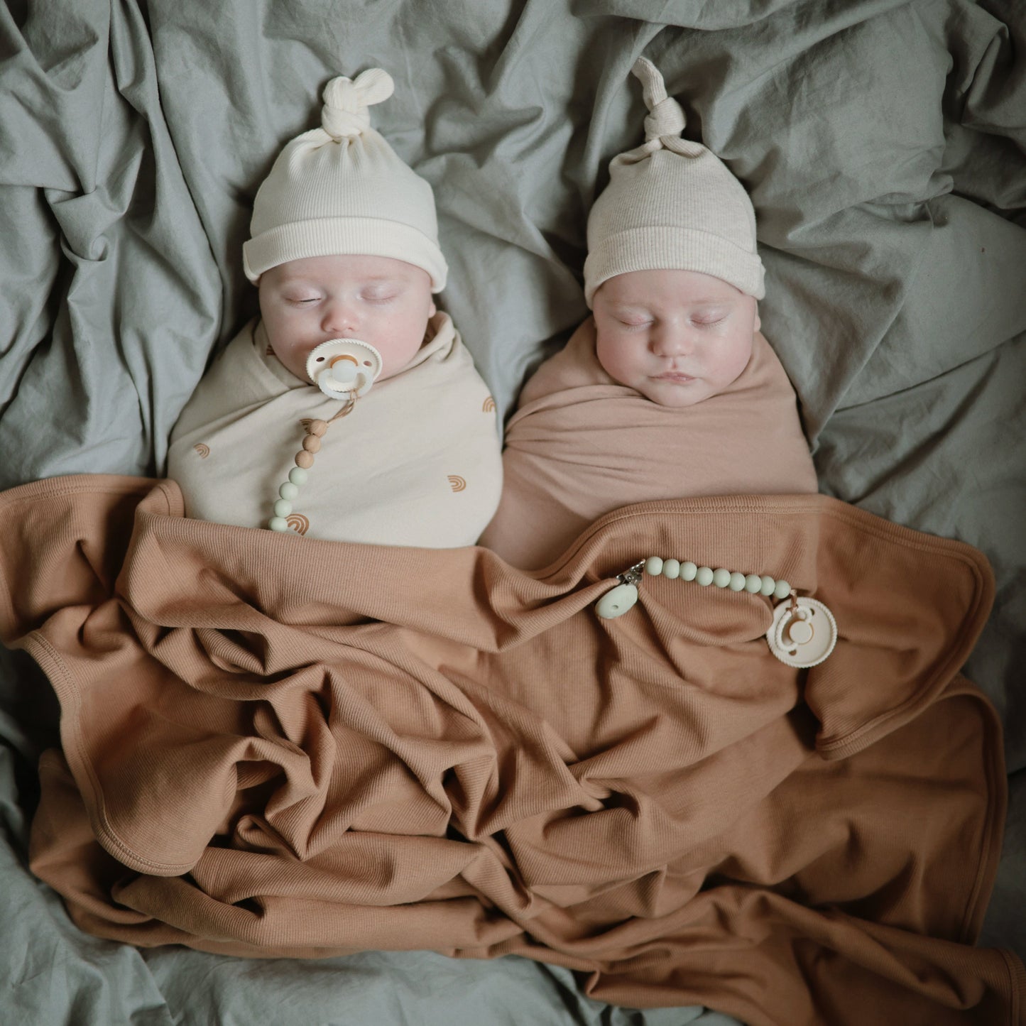 Ribbed Baby Beanie - Chickadees Wooden Toys