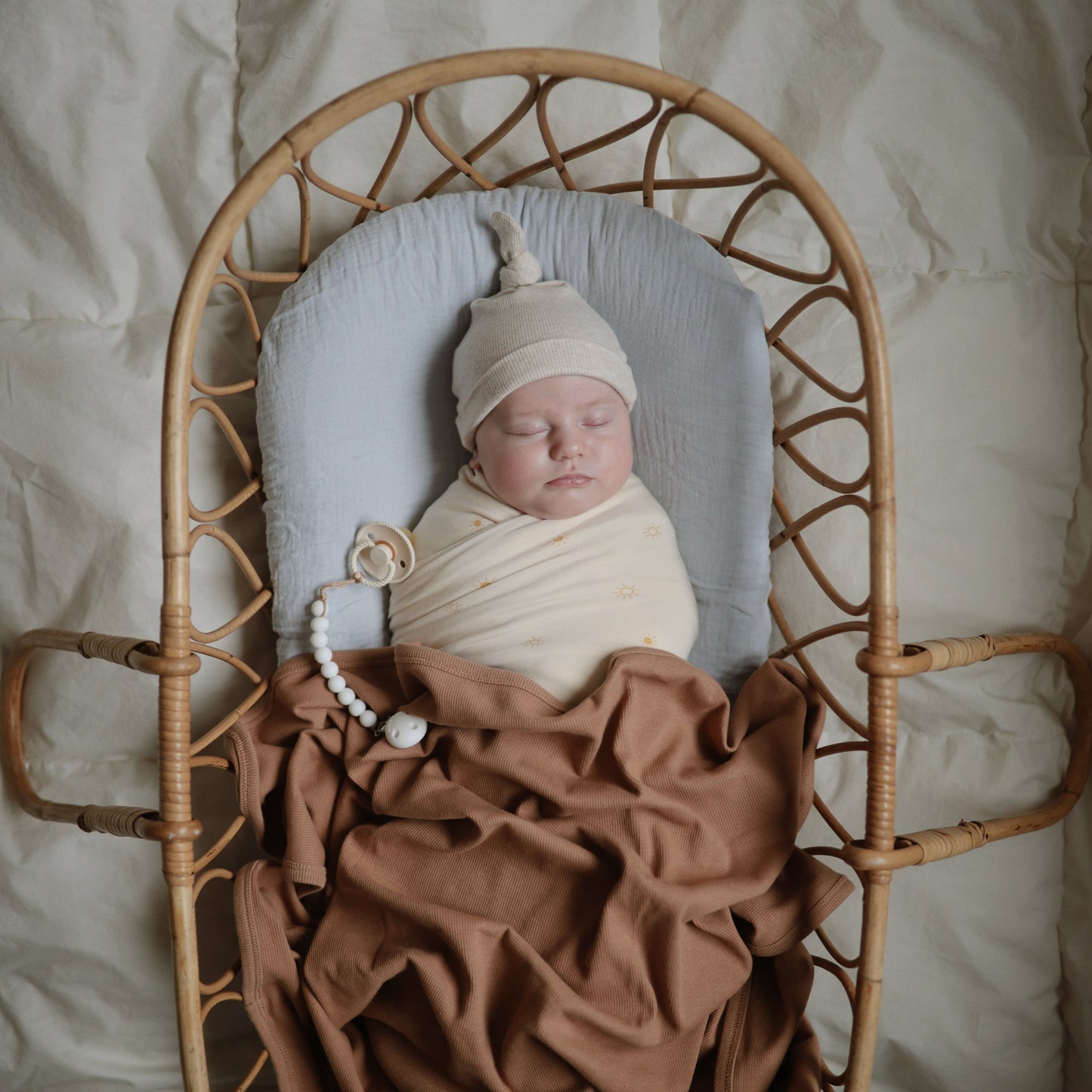 Extra Soft Bassinet Muslin Crib Sheet - Chickadees Wooden Toys