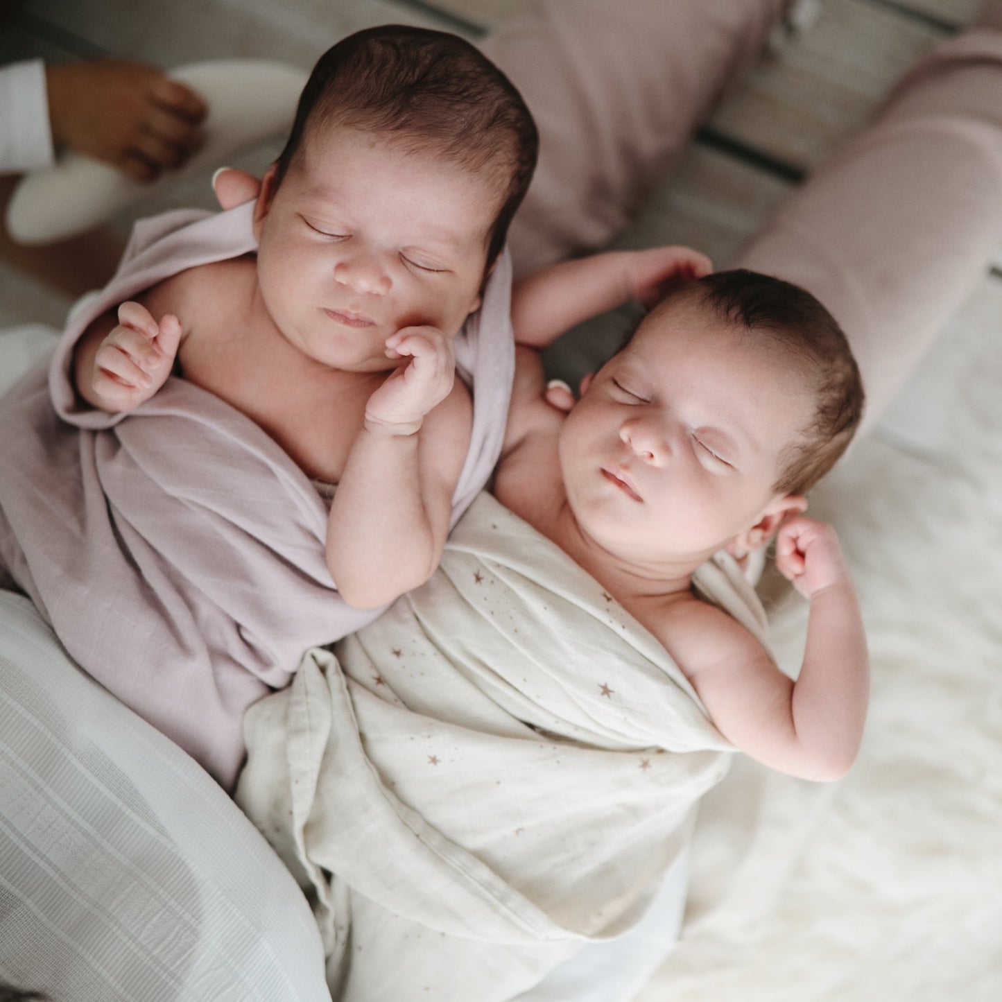 Organic Cotton Muslin Swaddle Blanket - Chickadees Wooden Toys