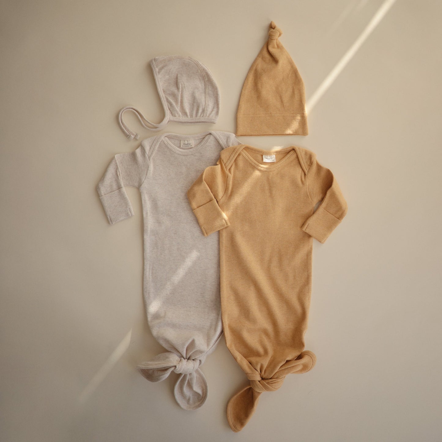 Ribbed Baby Beanie - Chickadees Wooden Toys