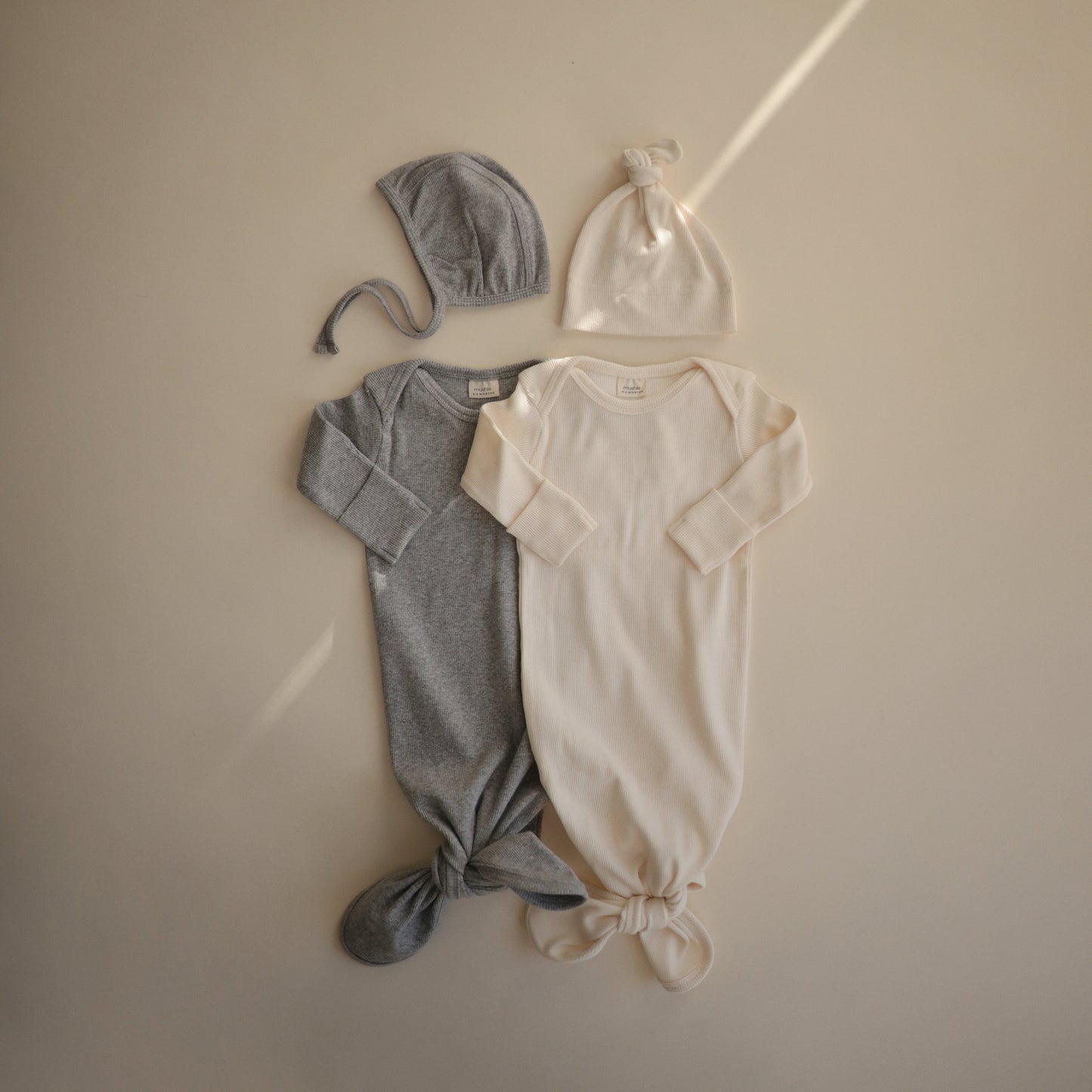 Ribbed Baby Beanie - Chickadees Wooden Toys