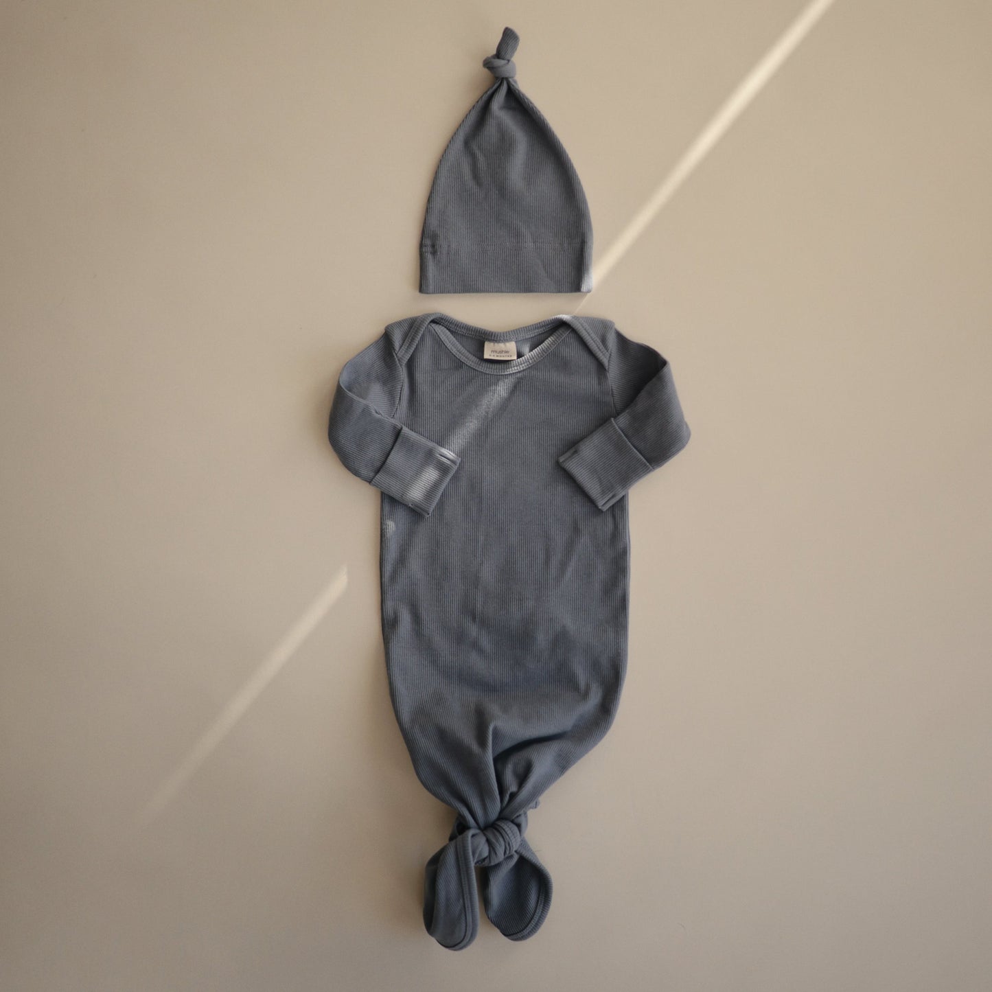 Ribbed Baby Beanie - Chickadees Wooden Toys