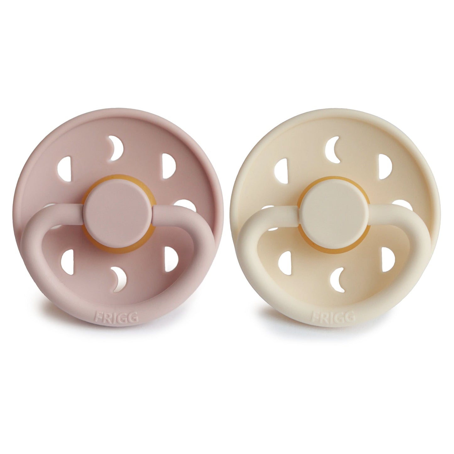 FRIGG Moon Natural Rubber Pacifier 2-Pack - Chickadees Wooden Toys