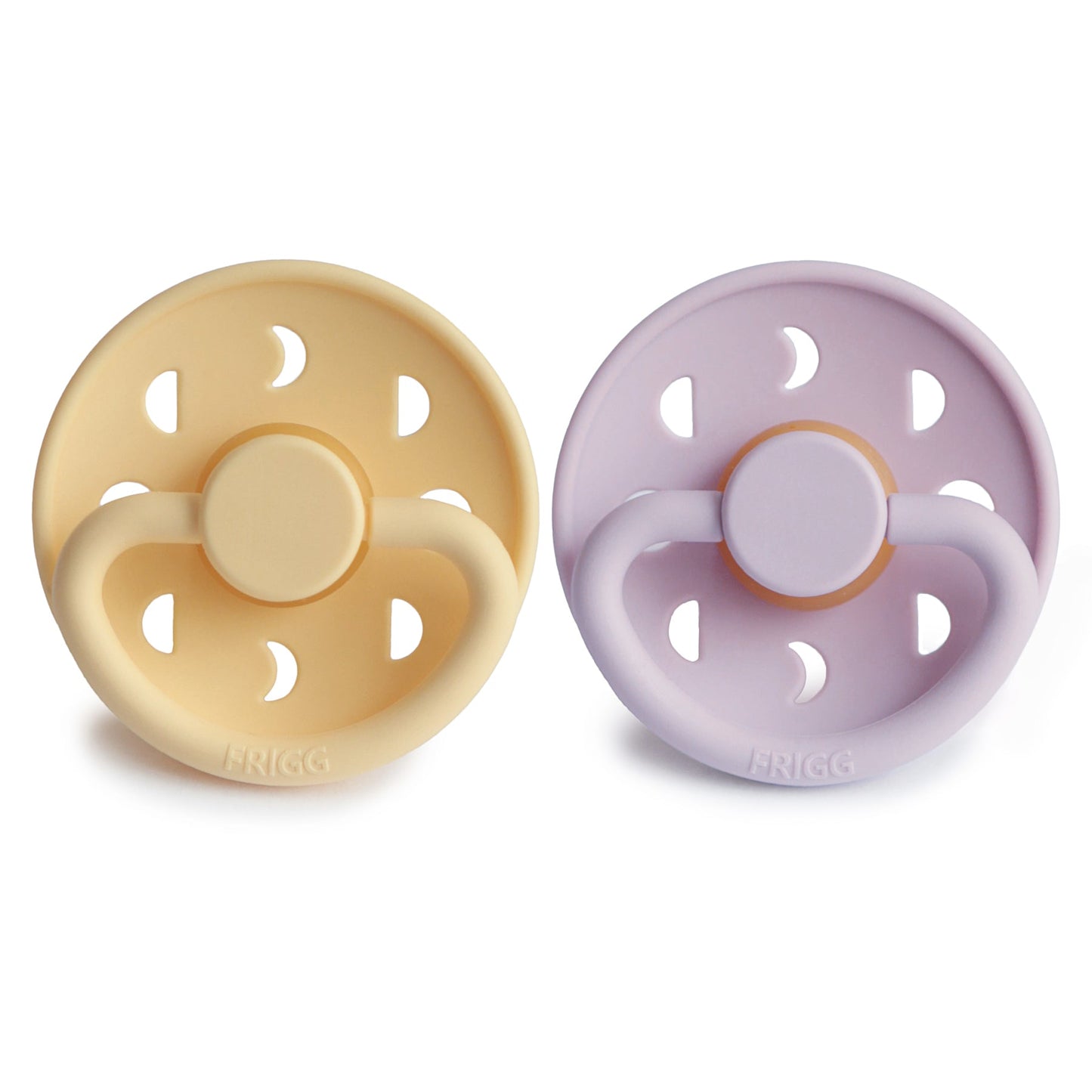FRIGG Moon Natural Rubber Pacifier 2-Pack - Chickadees Wooden Toys