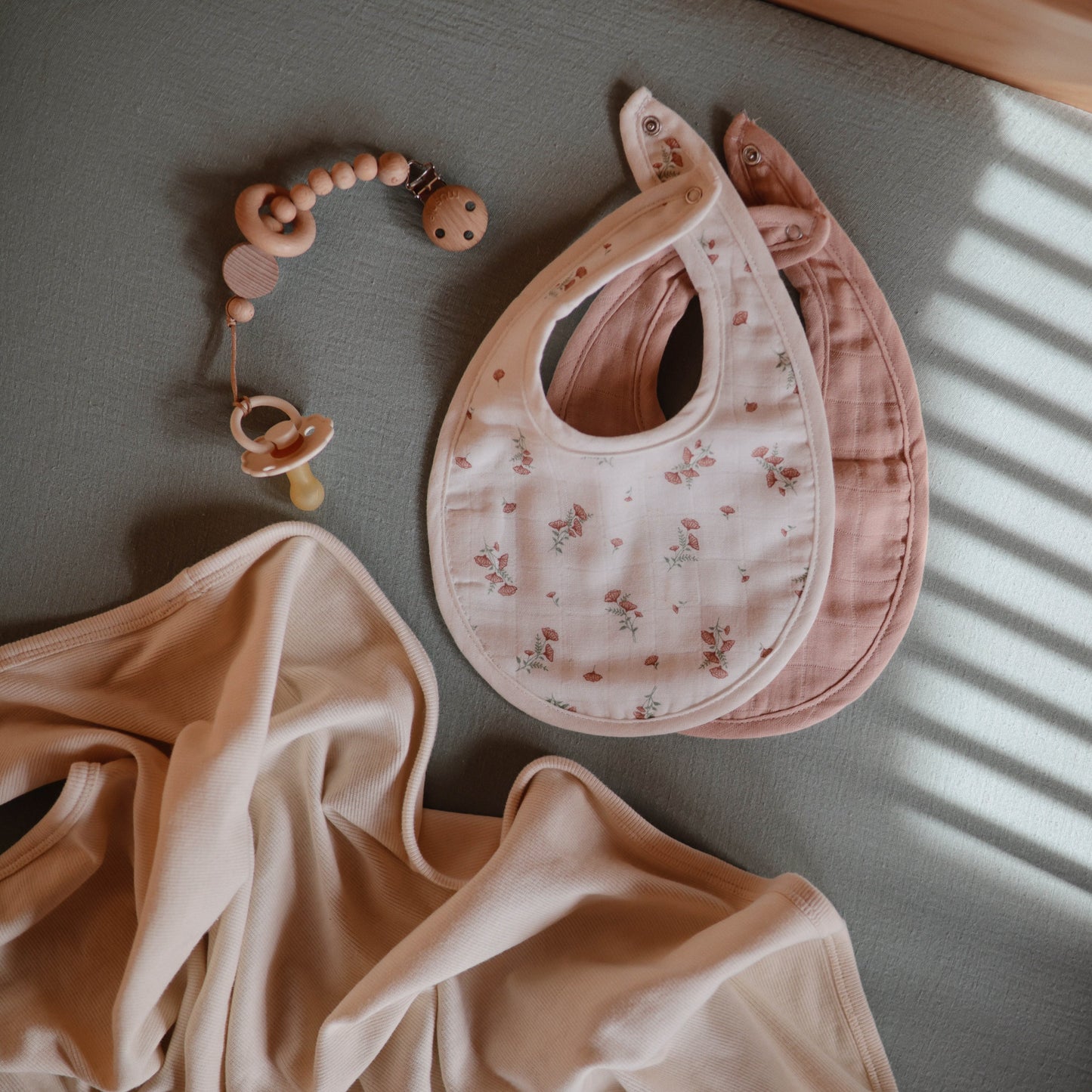 Muslin Bib - Chickadees Wooden Toys