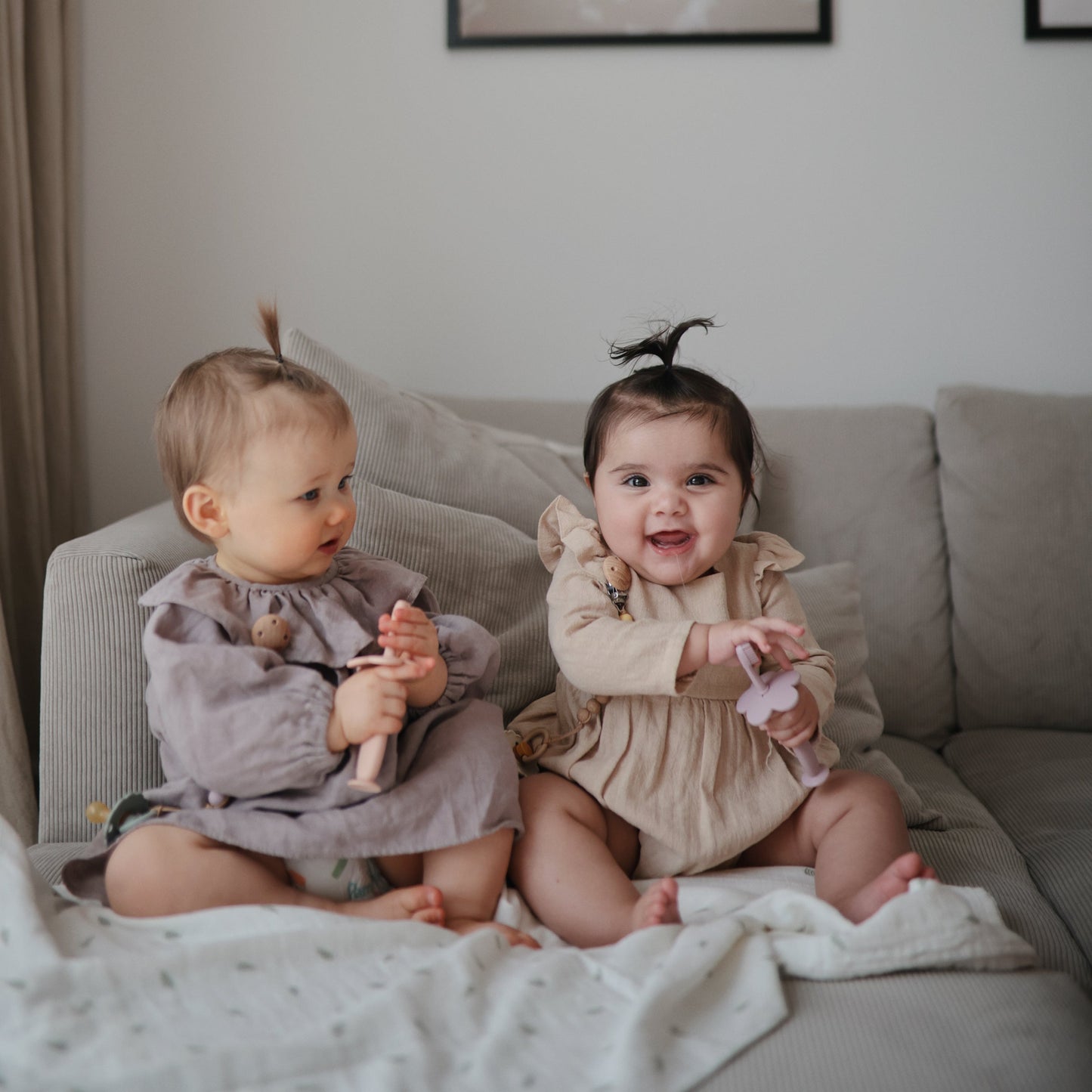 Organic Cotton Muslin Swaddle Blanket - Chickadees Wooden Toys