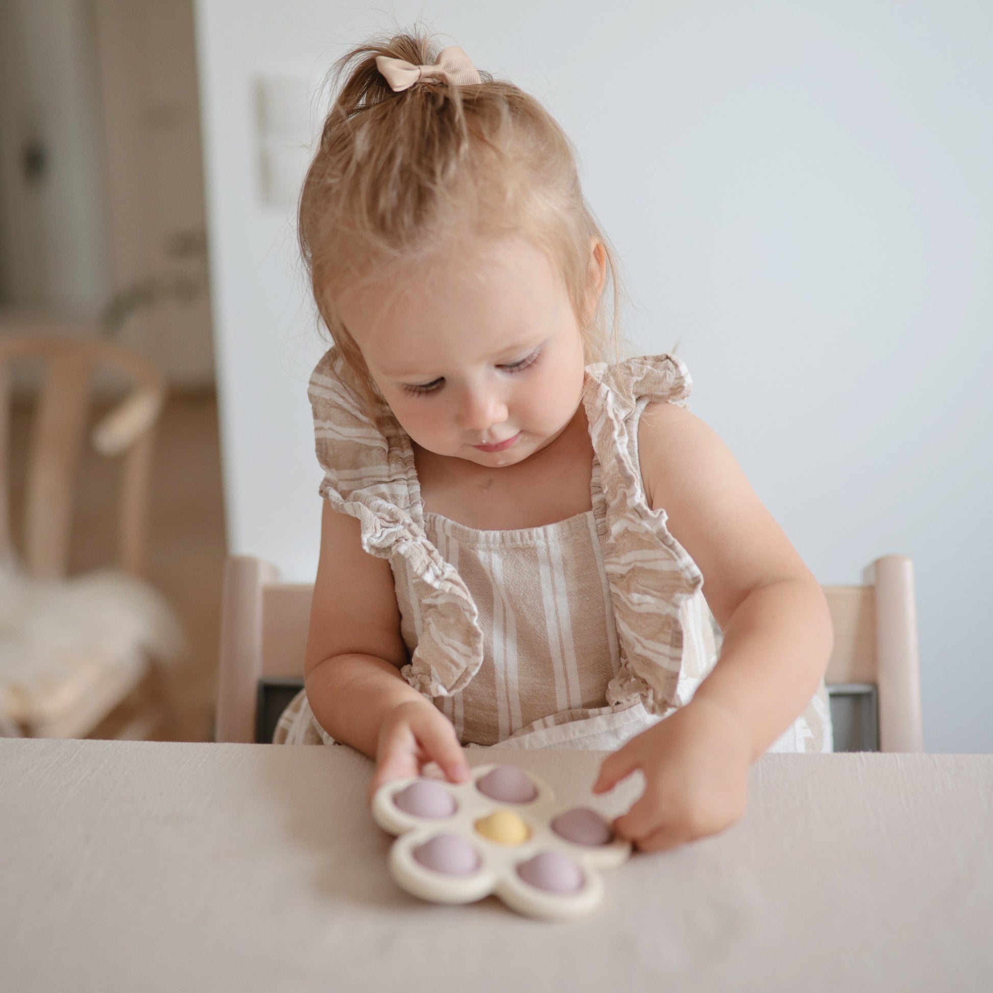 Flower Press Toy - Chickadees Wooden Toys