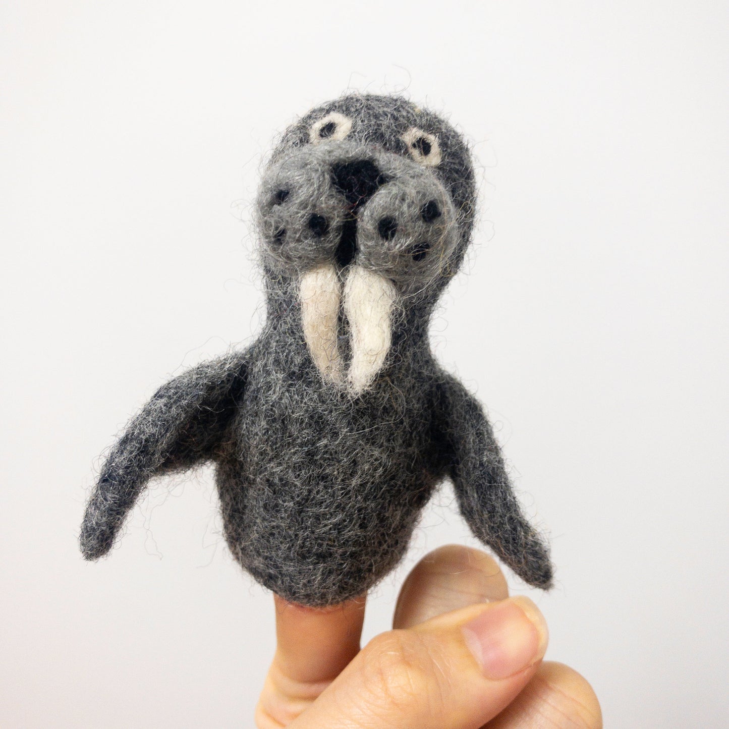 Walrus Finger Puppet - Chickadees Wooden Toys