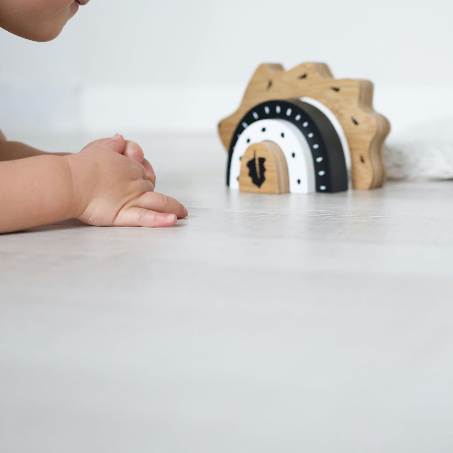 Bamboo Nesting Hedgehog - Chickadees Wooden Toys